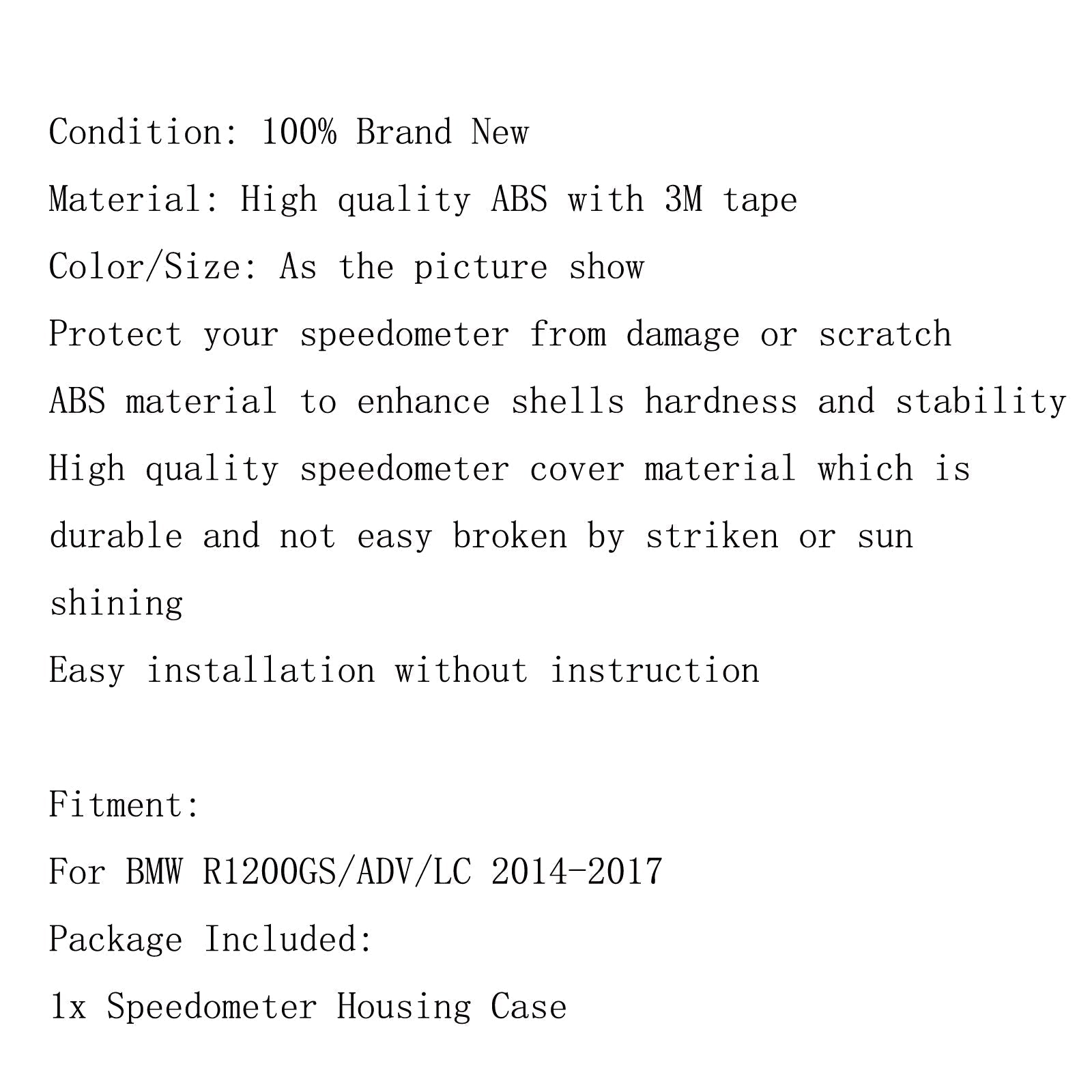 Cubierta del tacómetro del tablero para BMW R1200GS LC ADV 2013-2017 genérico
