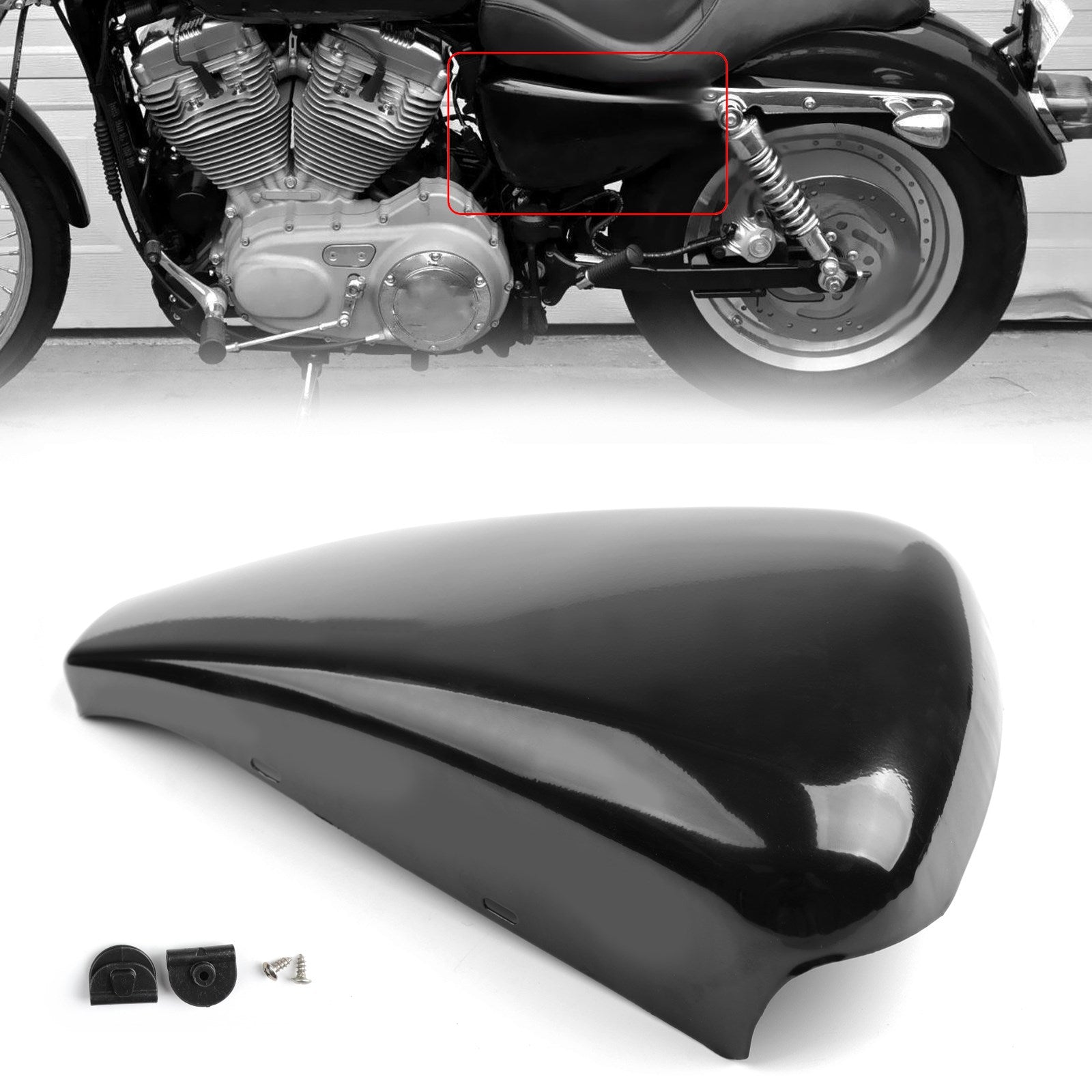 1 pièce couvercle de batterie côté gauche pour Harley Sportster XL fer 883 1200 2014-2018 générique