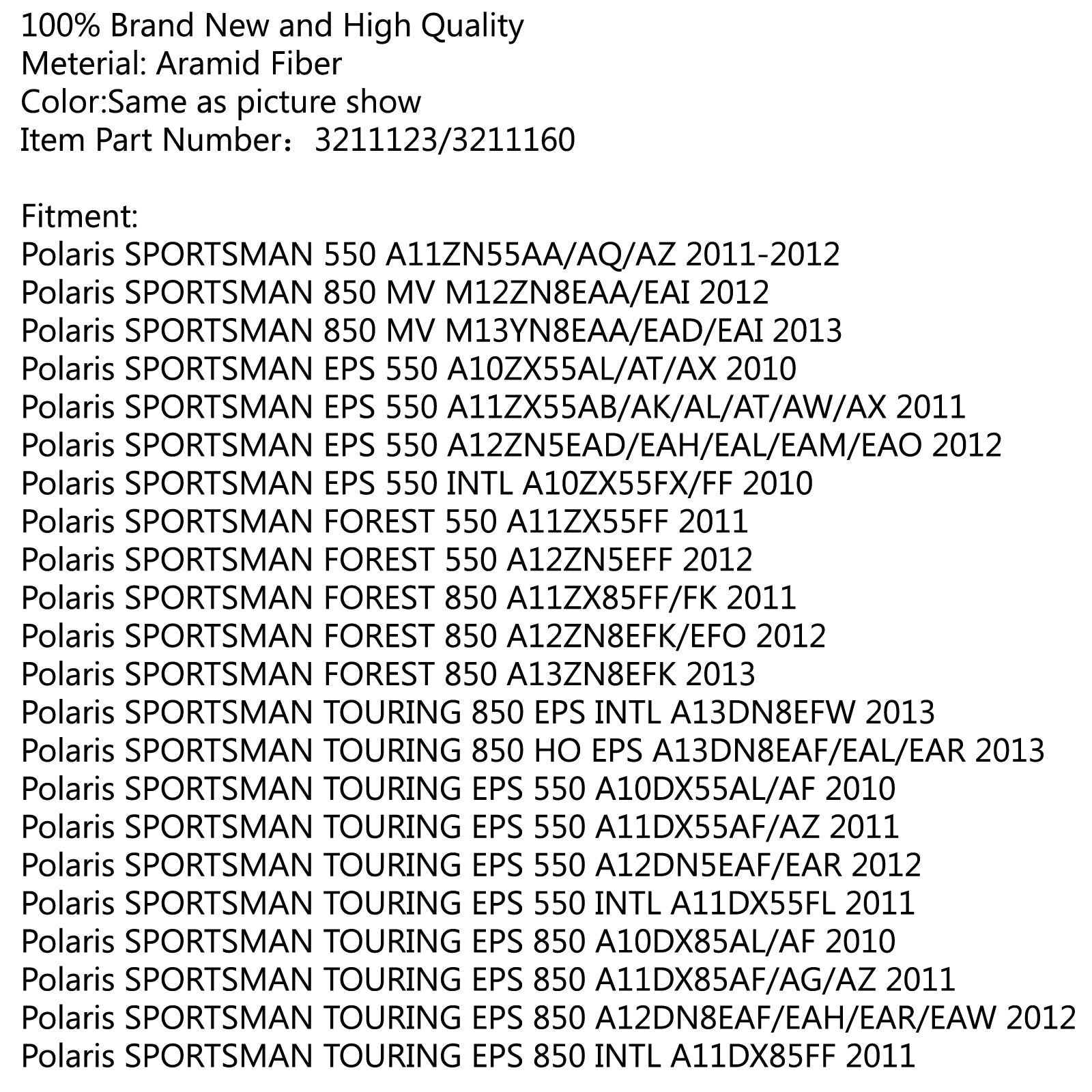 Cinghia Trasmissione per Polaris Scrambler XP 1000 14-15 Sportsman X2 850 XP 550 3211123 Generico