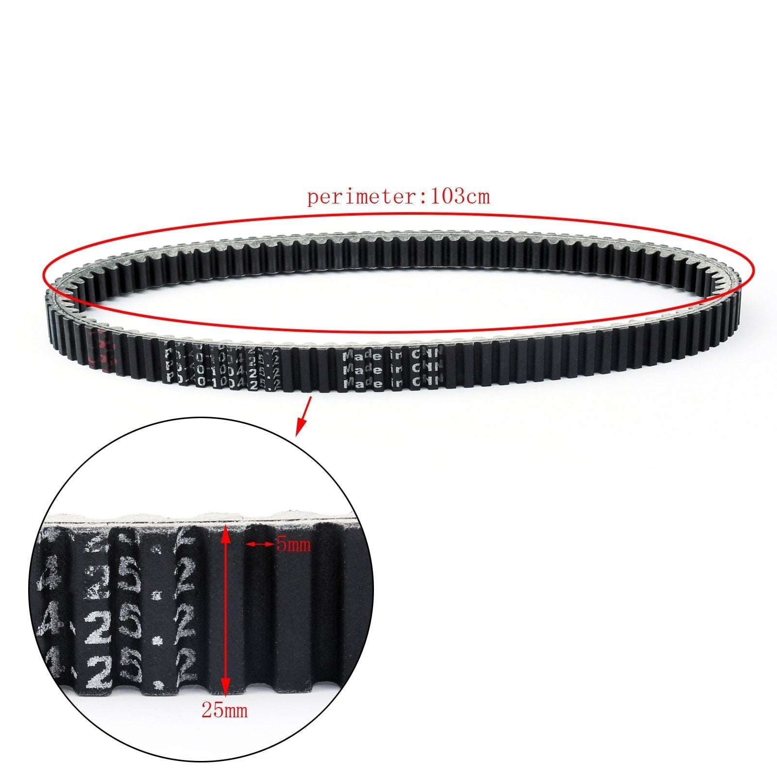 Courroie d'entraînement pour KYMCO Downtown 300/350 Shadow GTi300 K-XCT NIKITA Kawasaki J300