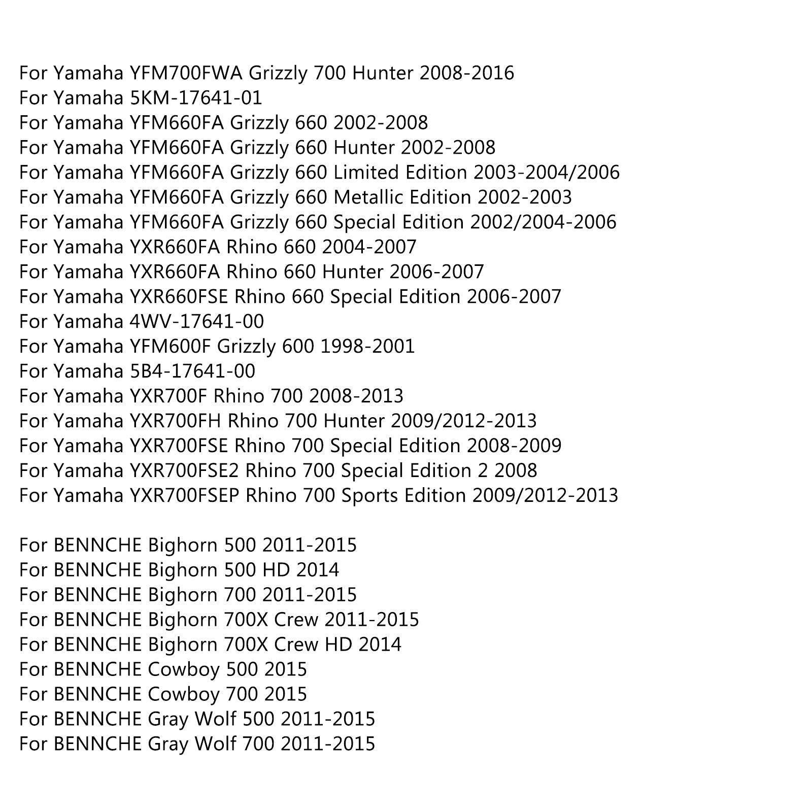 Pasek napędowy 28P-17641-00 dla Yamaha Grizzly 550 660 Kodiak 700 EPS Hunter Bennche Generic