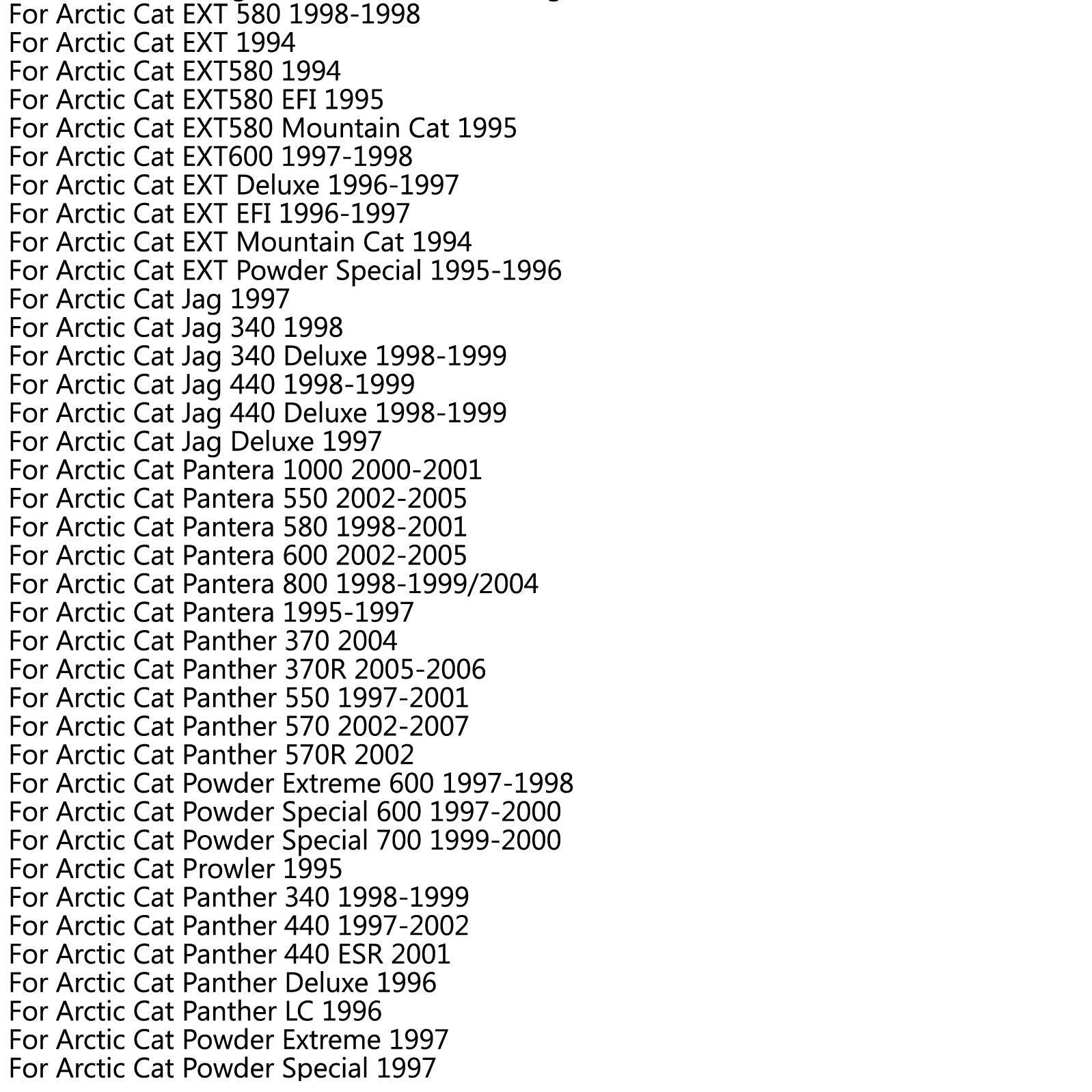 Courroie d'entraînement 0627-010 pour Arctic Cat F5 F6 King Mountain Cat 500 800 Wildcat EFI générique