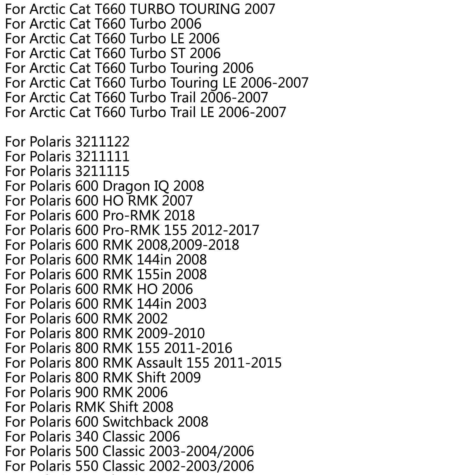 Cinghia di trasmissione 0627-048 per Arctic Cat 4 tempi Bearcat 340 440 550 570 T660 Turbo generico