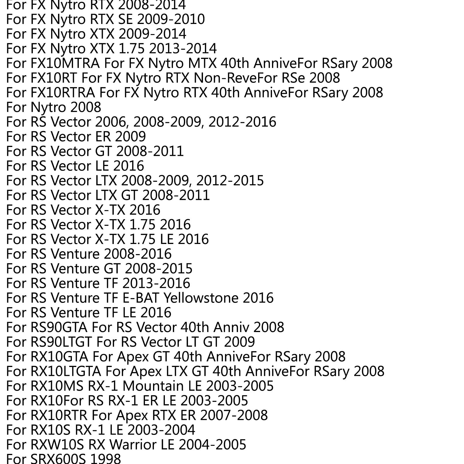 XTX5033 Cinghia di Trasmissione per Yamaha Apex GT LTX FX Nytro MTX RS Vector VMAX 700 Generico