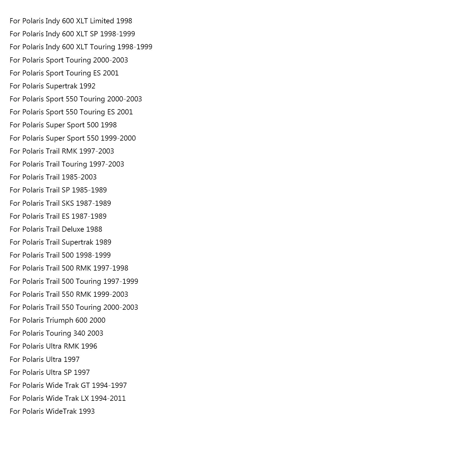 Cinghia di trasmissione 1200OCx35W per Polaris 3211070 Indy, Sport, Trail, Ultra, Wide Trak Generico