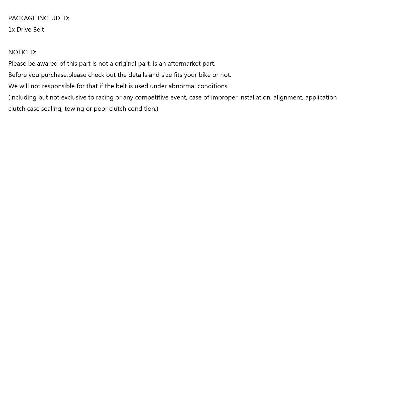 Cinghia di trasmissione 1200OCx35W per Polaris 3211070 Indy, Sport, Trail, Ultra, Wide Trak Generico