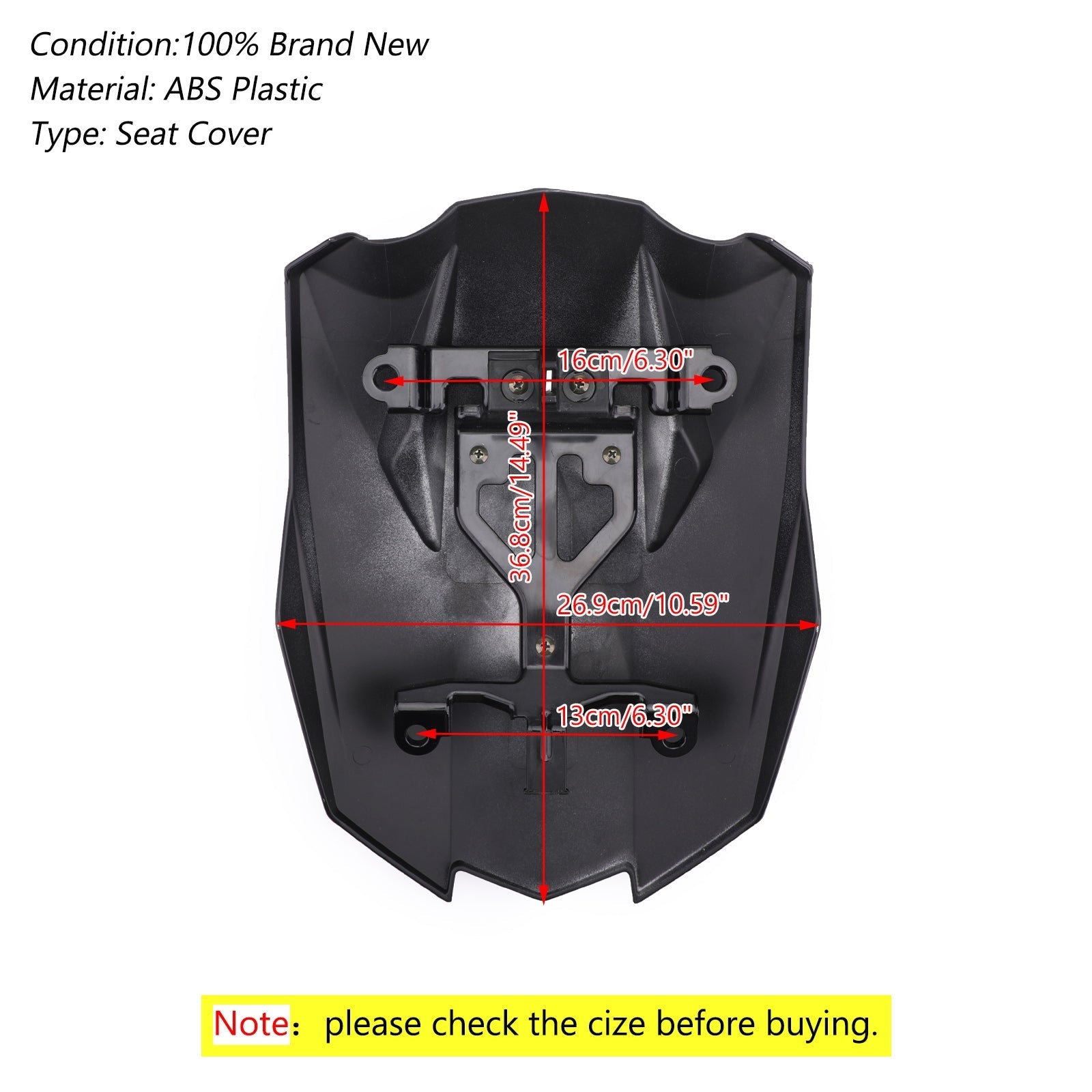 Carénage de capot de couverture de siège Solo arrière en plastique ABS pour Kawasaki Z1000SX 2010-2023