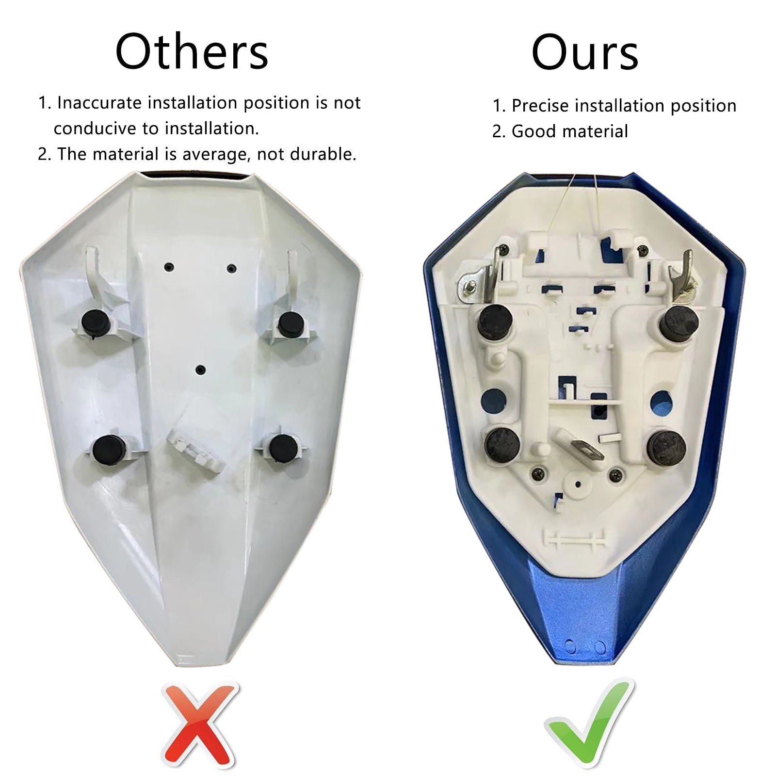 2013-2017 YAMAHA MT-07 FZ-07 FZ07 Housse de carénage pour siège arrière Solo Cowl