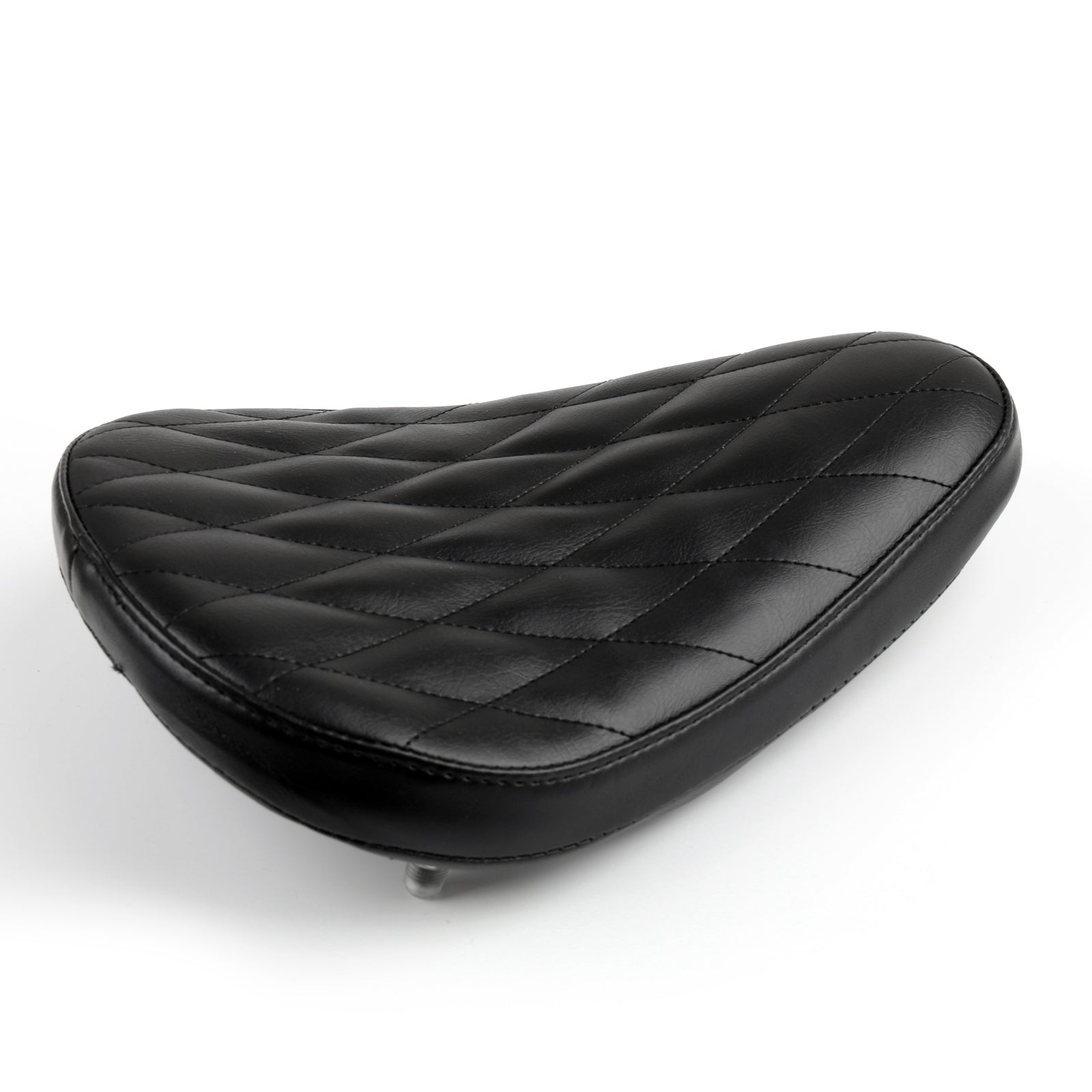 Asiento individual de cuero con diamantes para motocicleta, para Chopper Bobber Custom SX CB 650 genérico