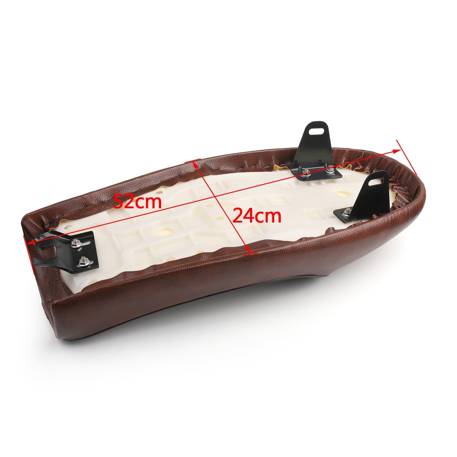 Siège de moto universel à bosse plate Cafe Racer Vintage Brat Scrambler générique