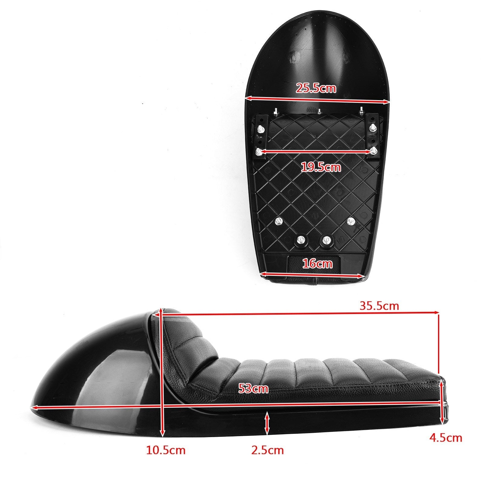 Universal Cafe Racer Selle Retro Vintage Coussin Scrambler Selle Banc Générique