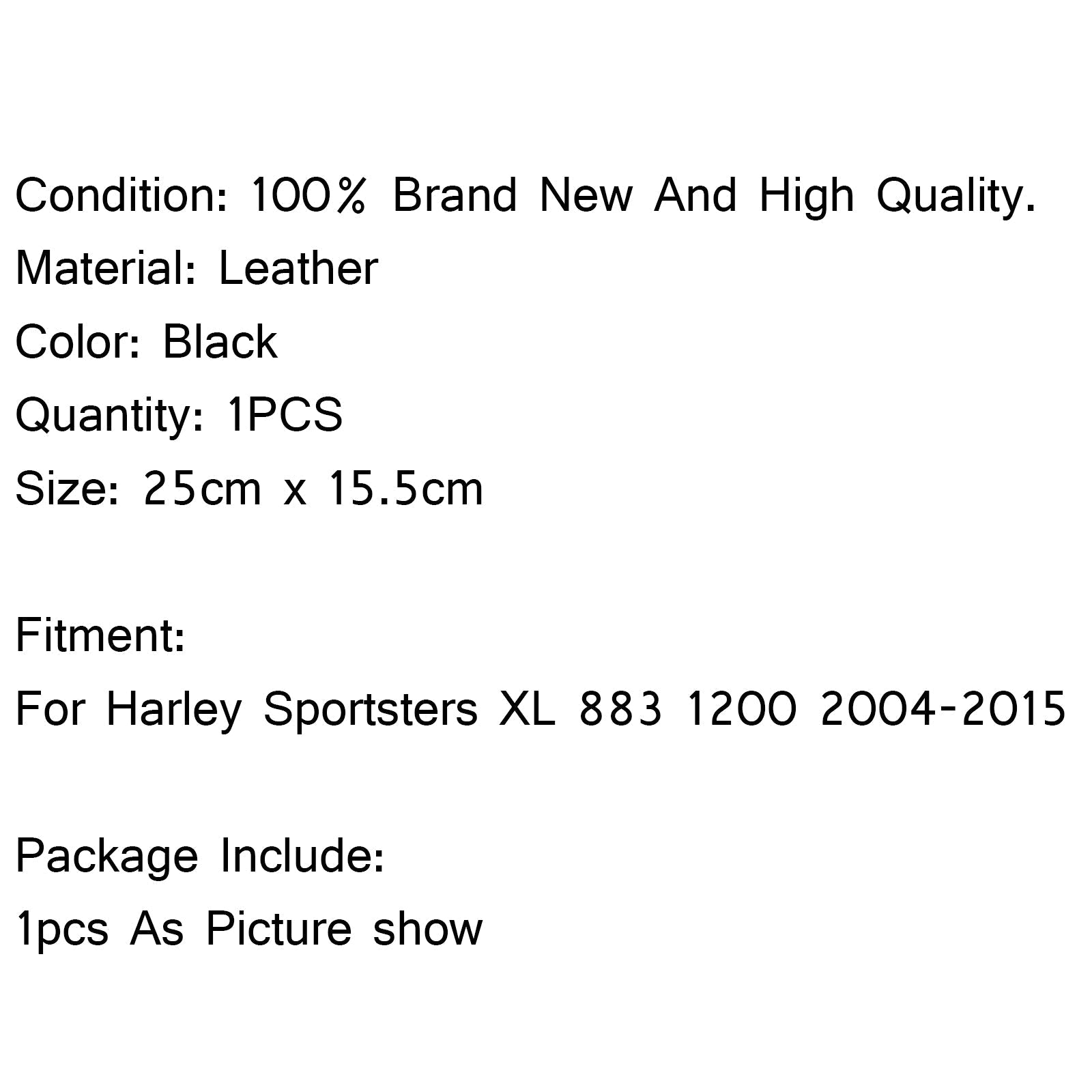 Zadnji čoln Peči usnjen plamen za samostojni sedež 04-15 Sportster XL 883 1200 generic