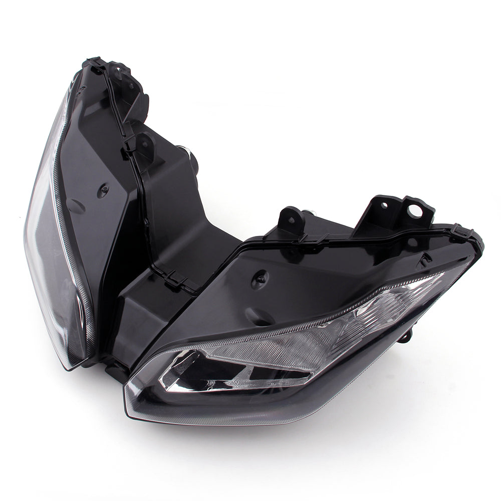 Conjunto de faros delanteros para Kawasaki Ninja 300 300R 2013-2014 genérico transparente