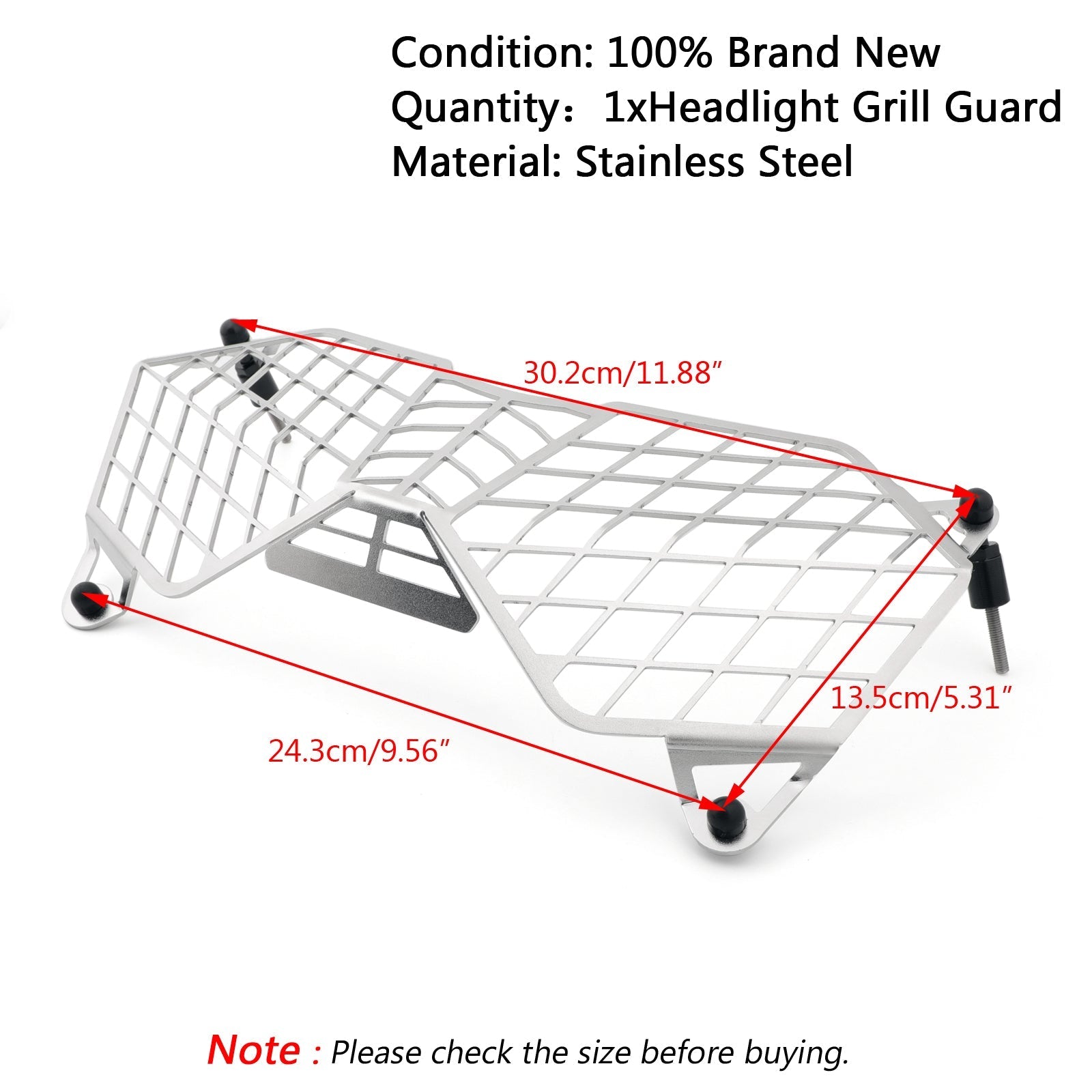 Moottoripyörän ajovalojen suojausverkko Triumph Tiger 800 10-17 Tutustu 1200 12-17 Generic