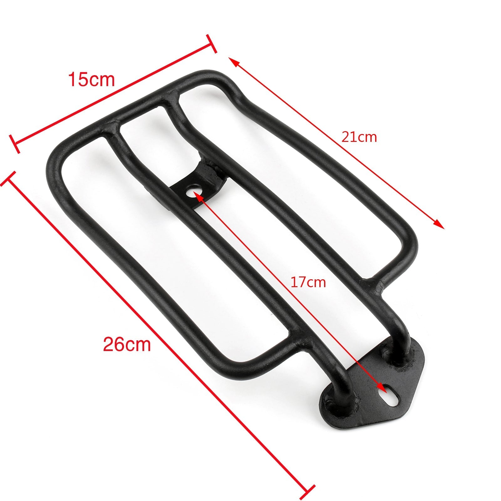 Black Solo Siege Raggage Rack z vijaki za Harley Sportster XL883 1200 2004-2016 Generic