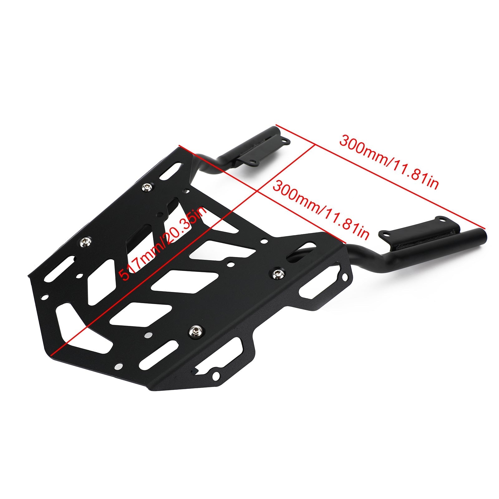 Portapacchi posteriore ripiano di carico nero per Honda CB650R CBR650R 2019 2020 generico