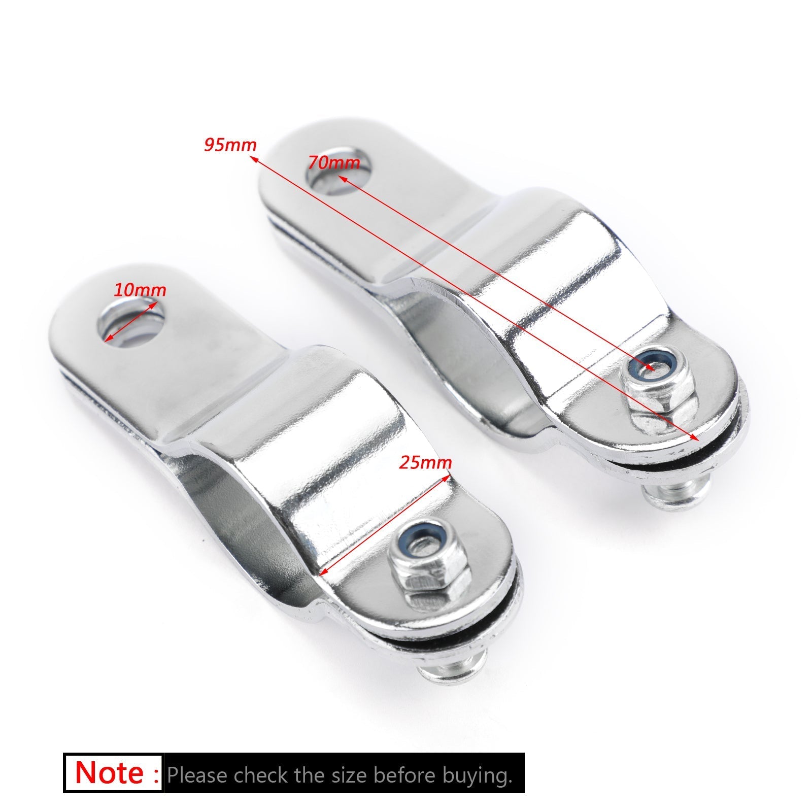 30-35 mm moto regolabile moto barra leggera morsetto morsetto di montaggio generico