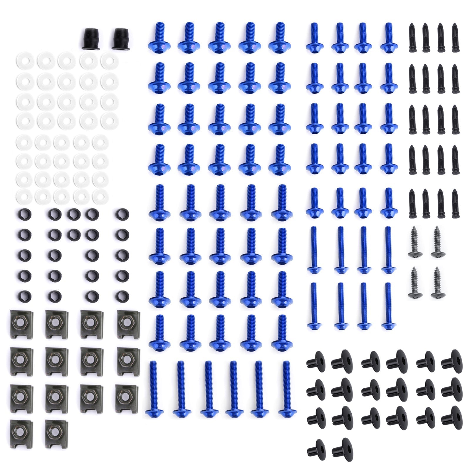 Kit complet de carénage boulons vis carrosserie pour Yamaha YZF R6 R1 R3 R25 FZ07 FZ09 générique