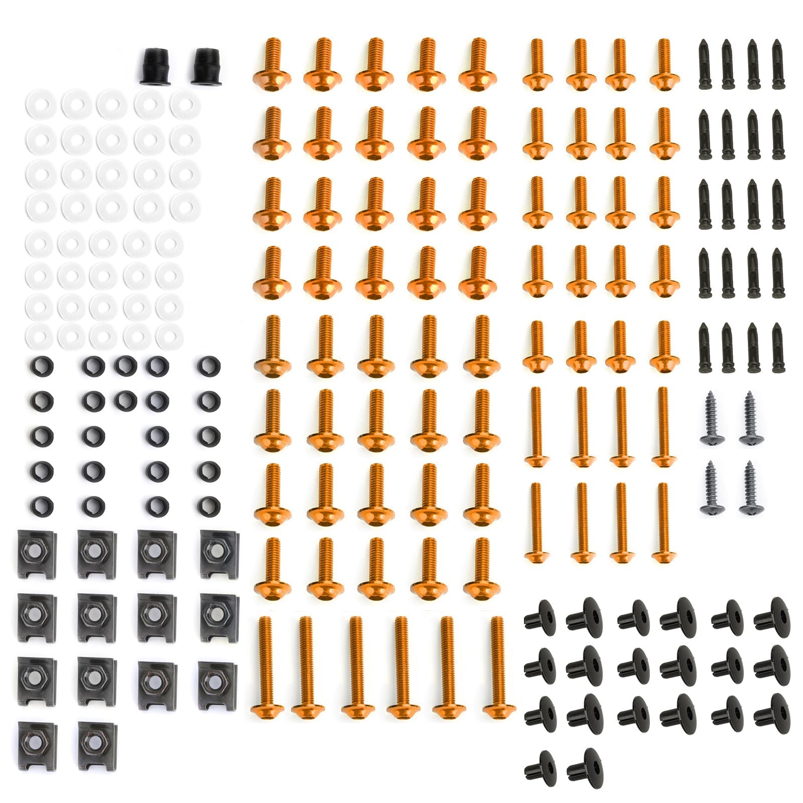 Kit complet de carénage boulons vis carrosserie pour Yamaha YZF R6 R1 R3 R25 FZ07 FZ09 générique
