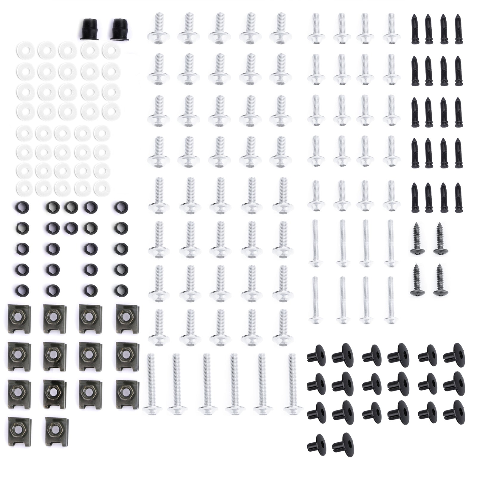 Kit complet de carénage boulons vis carrosserie pour Yamaha YZF R6 R1 R3 R25 FZ07 FZ09 générique