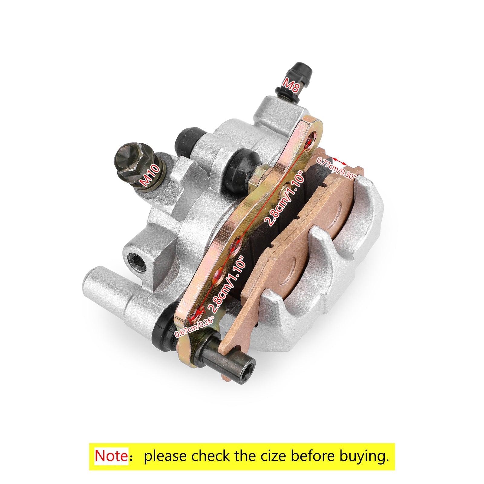 Jeu d'étriers de frein avant L&R 43041-1518 pour Kawasaki KLF 300 400 KVF 650 750 générique