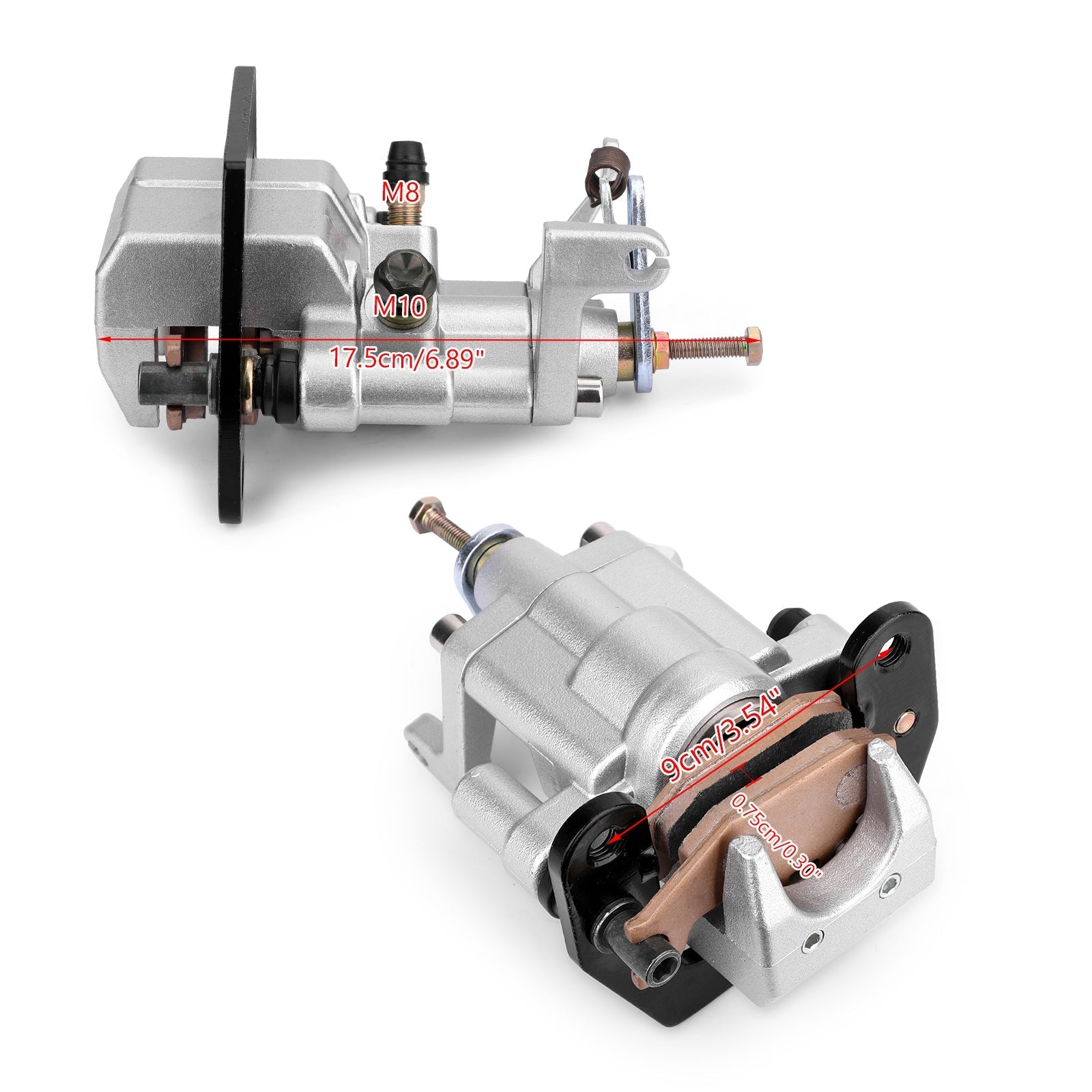 Ensemble d'étrier de frein arrière 5UG-2580V-00 pour Yamaha YXR45F YXR45FSE Rhino générique