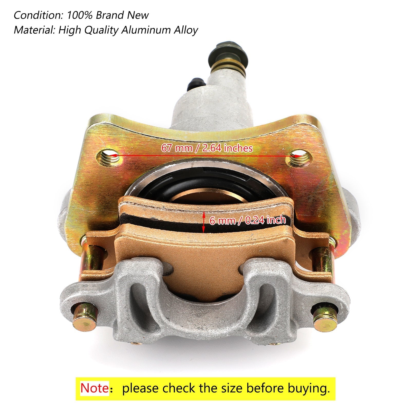 Abrazadera de pinza de freno trasero 1910690 para Polaris Sportsman 400 450 500 600 700 800 genérico