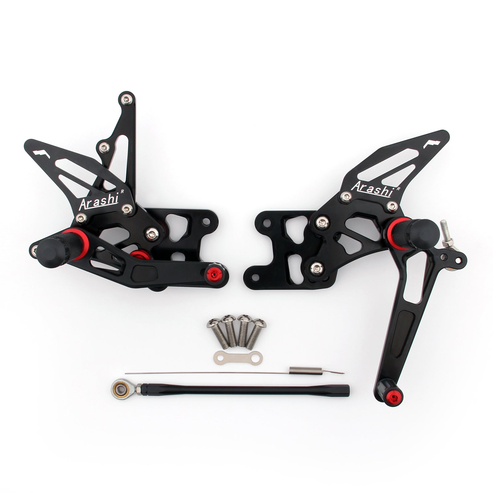 Controlli rimodellati a poggiapiedi posteriori regolabili per Suzuki GSXR1000 GSXR 1000 2007-2008 Generico