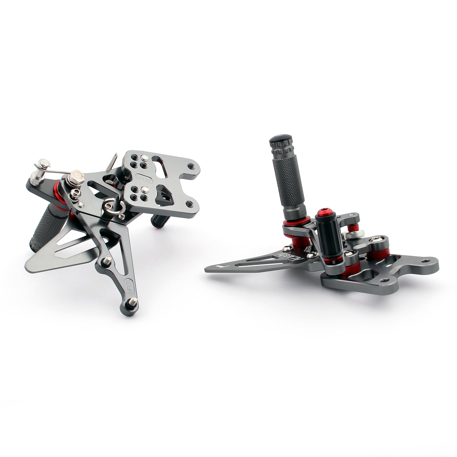 Controlli rimodellati a poggiapiedi posteriori regolabili per Suzuki GSXR1000 GSXR 1000 2007-2008 Generico