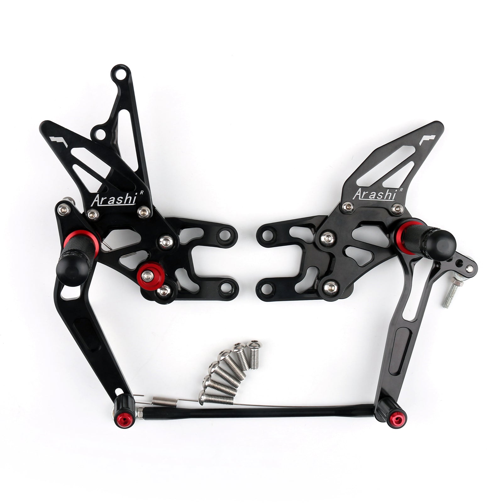 Commandes reculées Repose-pieds arrière réglables pour Kawasaki ZX10R ZX 10R 2004-2005 Générique