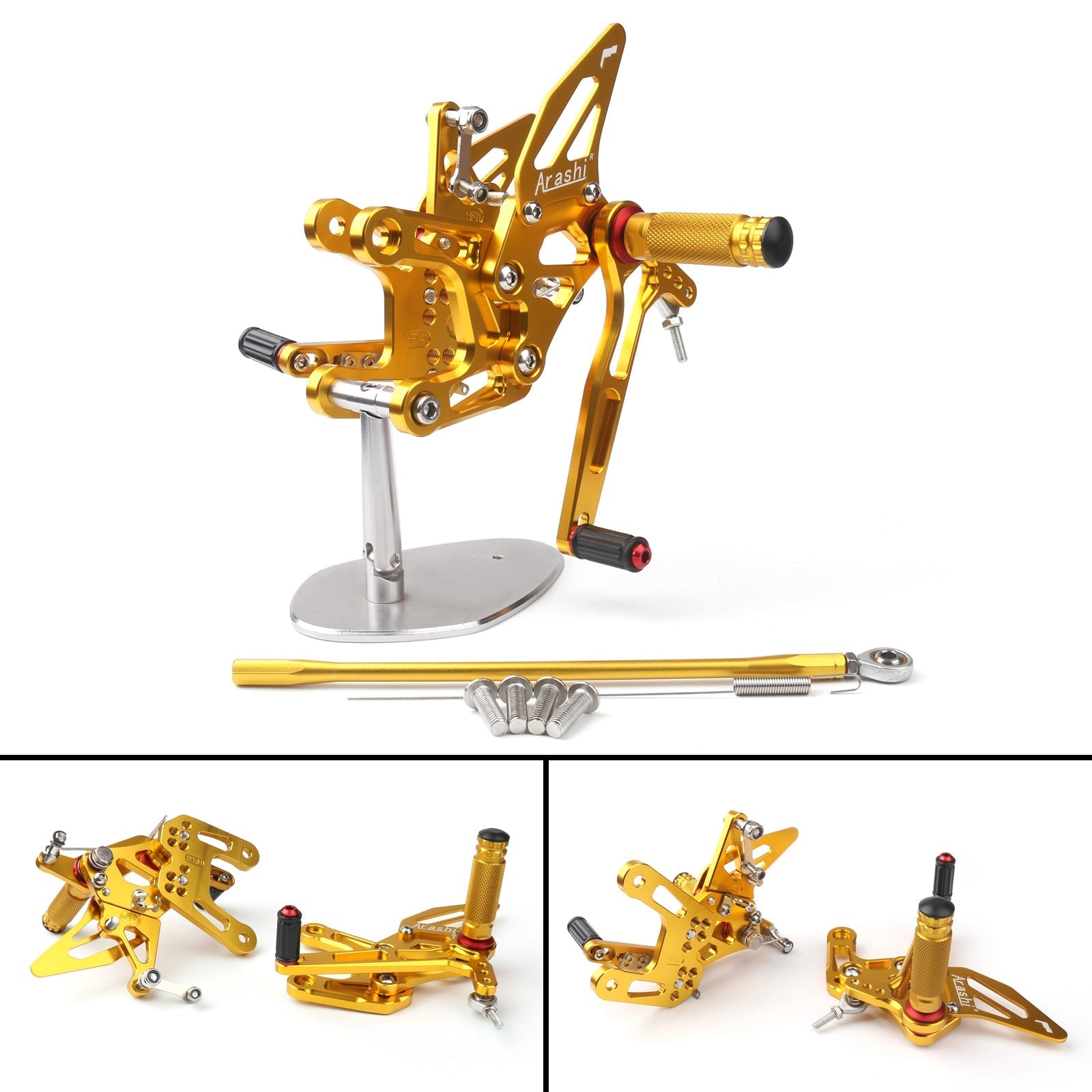 Commandes reculées Repose-pieds arrière réglables pour Kawasaki ZX10R ZX 10R 2011-2015 Générique