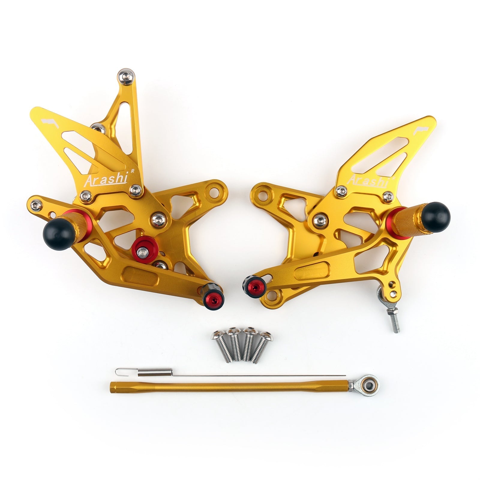 Controlli rimodellati Le poggiapiedi posteriori regolabili per Kawasaki ZX6R ZX 6R 2009-2011 generico