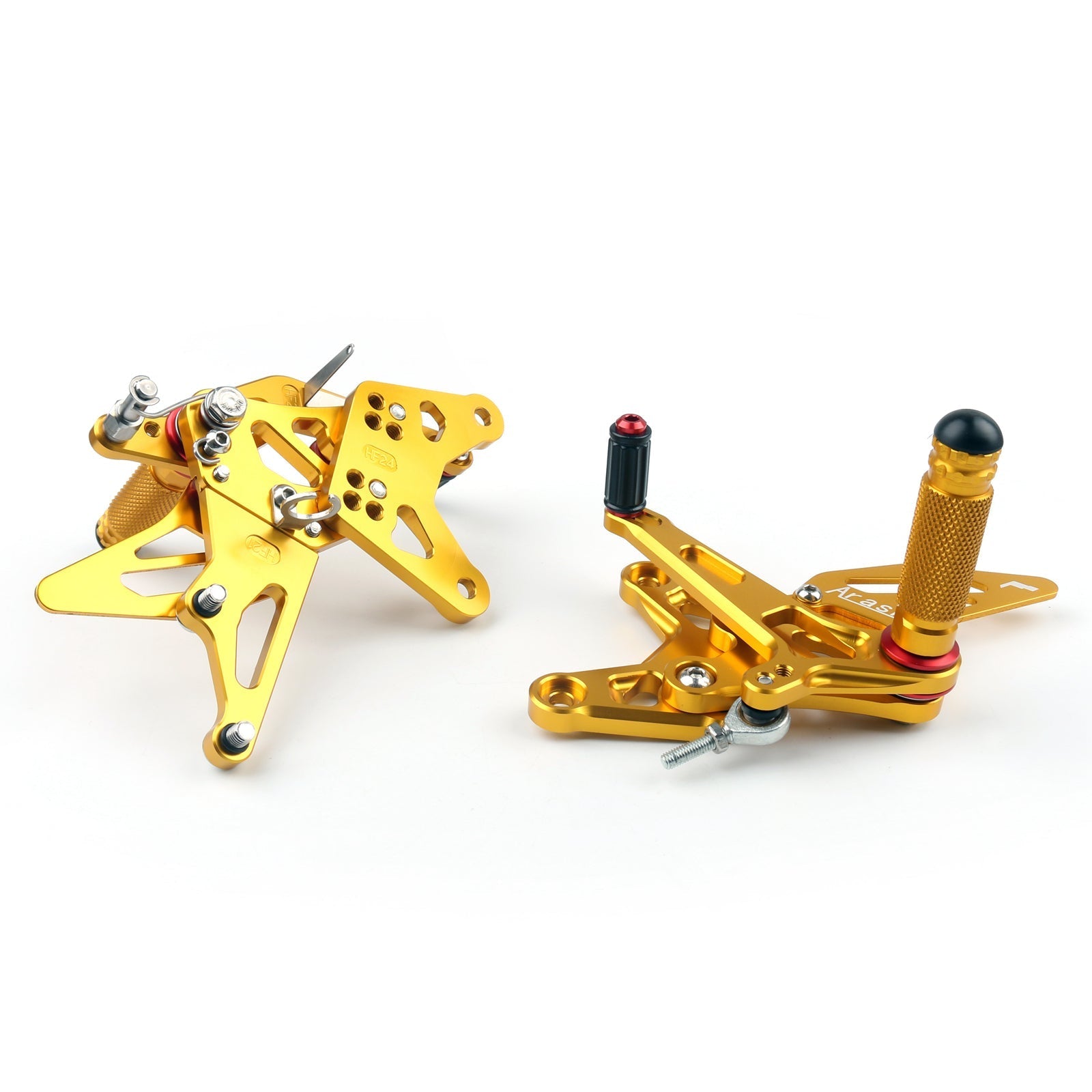 Controlli rimodellati Le poggiapiedi posteriori regolabili per Kawasaki ZX6R ZX 6R 2009-2011 generico