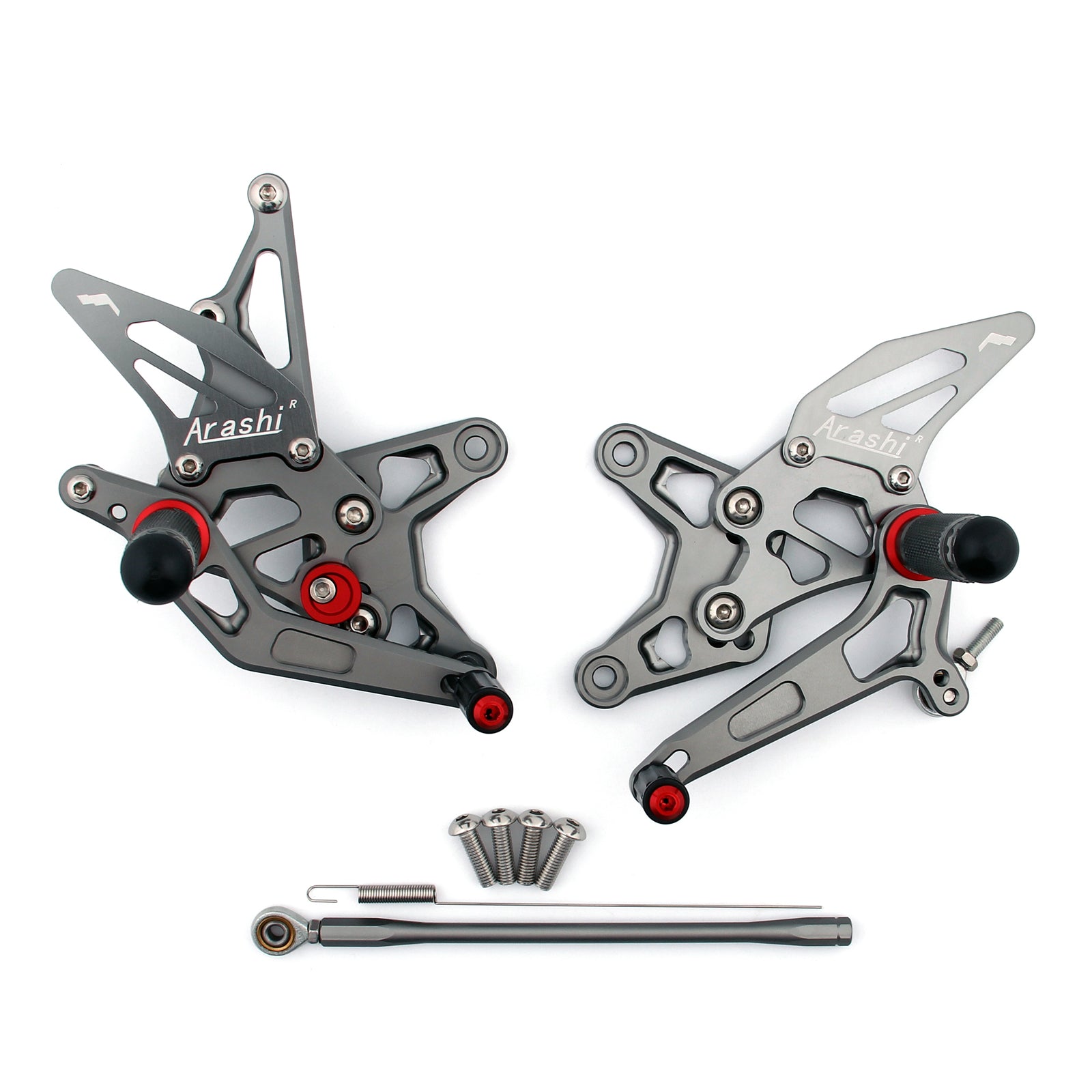 Controlli rimodellati Le poggiapiedi posteriori regolabili per Kawasaki ZX6R ZX 6R 2009-2011 generico