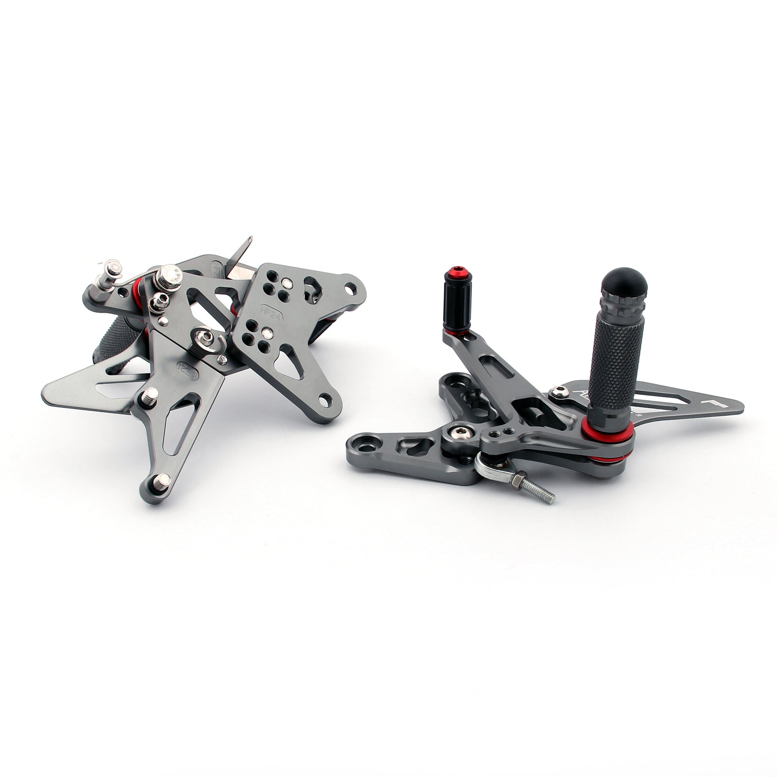 Controlli rimodellati Le poggiapiedi posteriori regolabili per Kawasaki ZX6R ZX 6R 2009-2011 generico