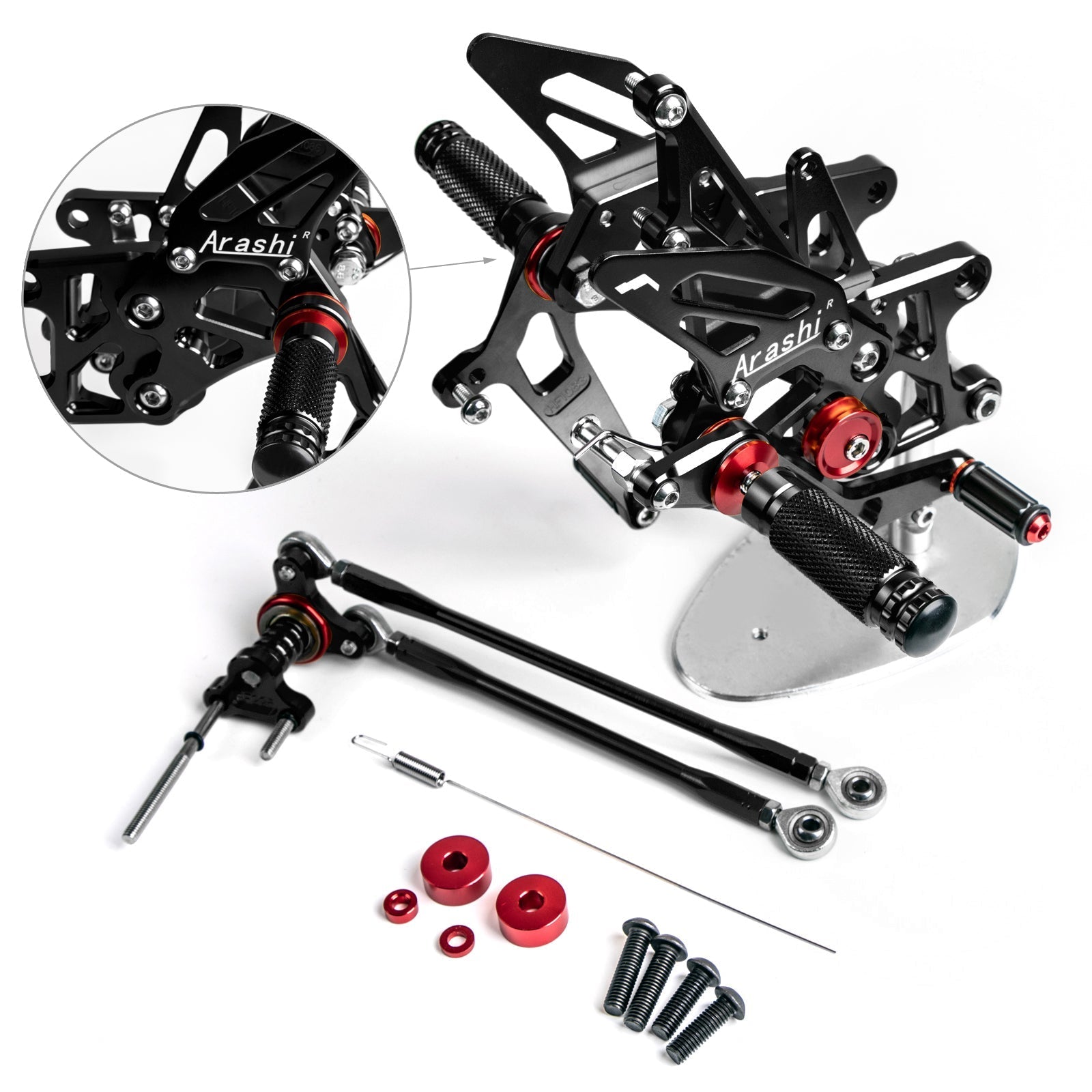 Pédale de repose-pieds arrière pour Honda CBR600RR CBR 600 RR ABS 2009-2015 générique