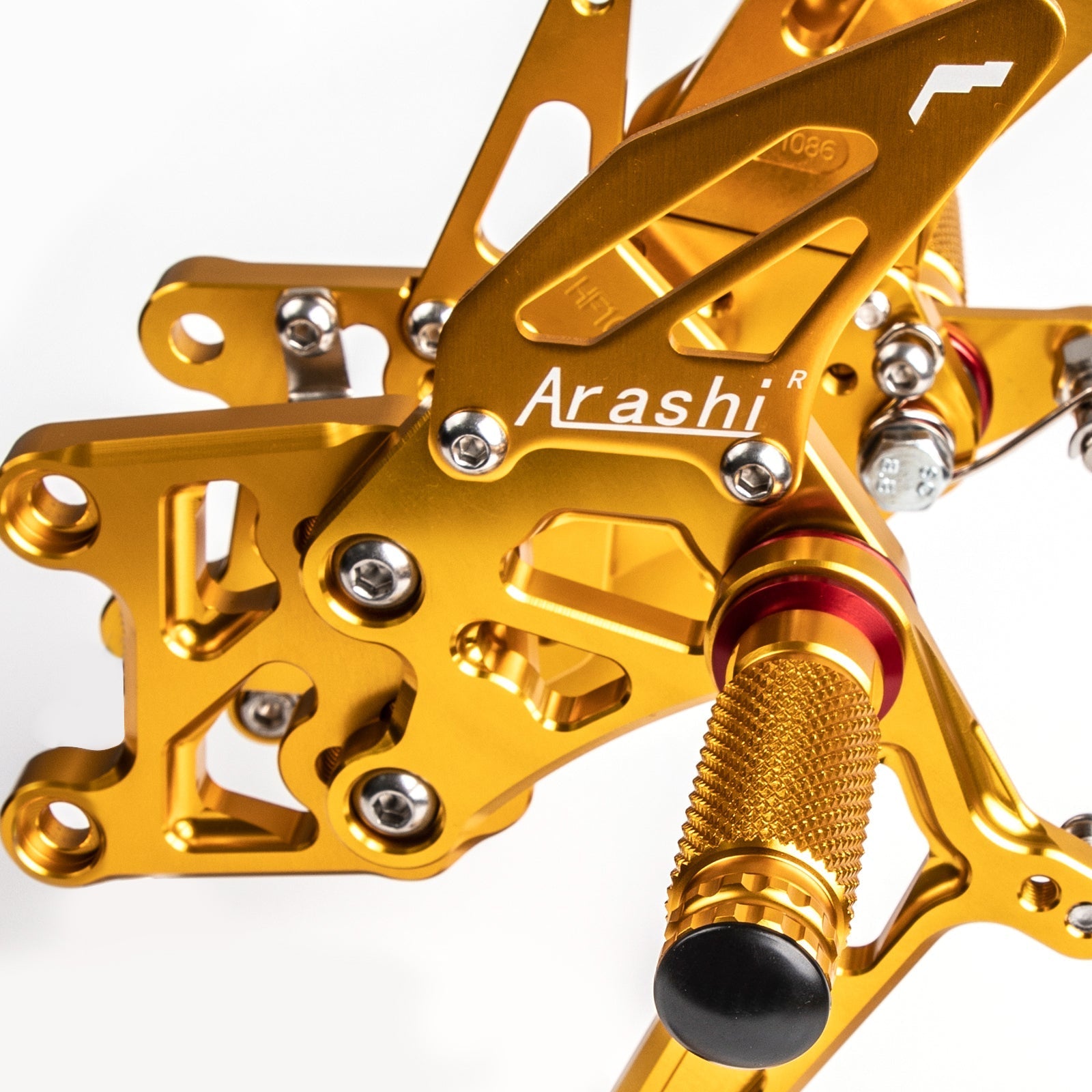 Czarny tylny pedał podnóżka dla Honda CBR600RR ABS 2009-2015 2014 Generic