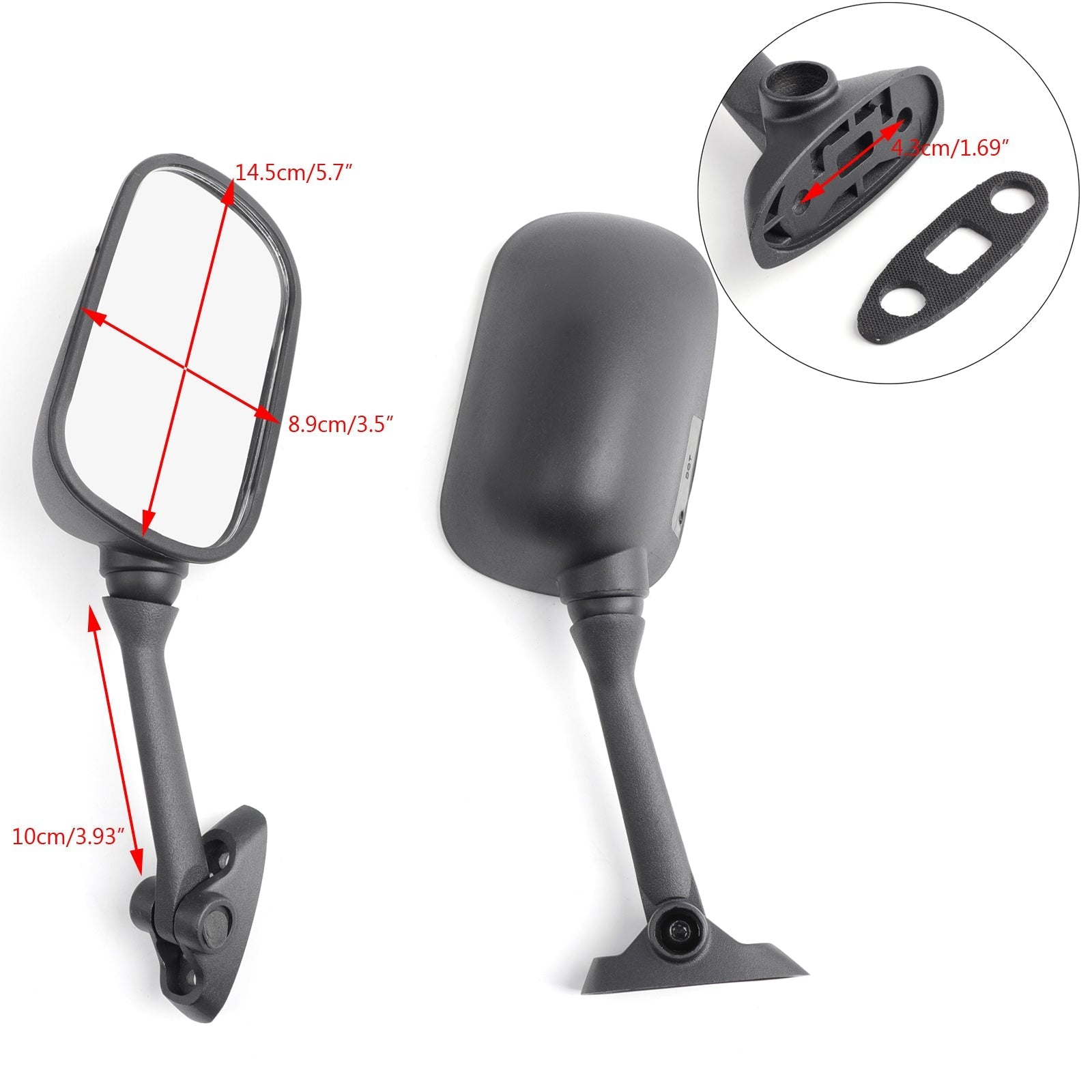 Specchietti per Suzuki GSXR 1000 SV 650/1000 2003-2006 Nero Generico