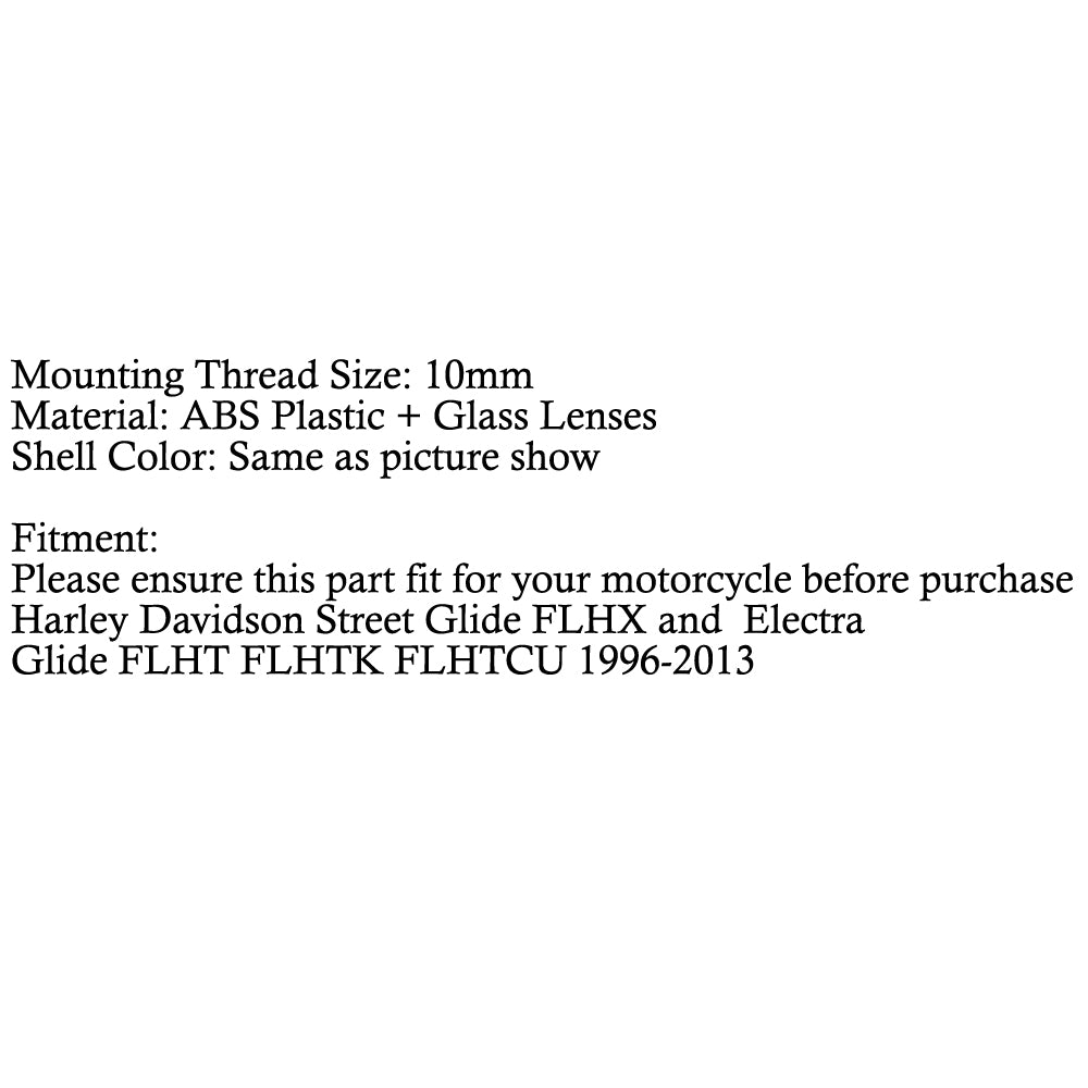 Forcenage Montaż lusterka dla Harley Electra Street Glide Flhx flht flhtk flhtcu generic