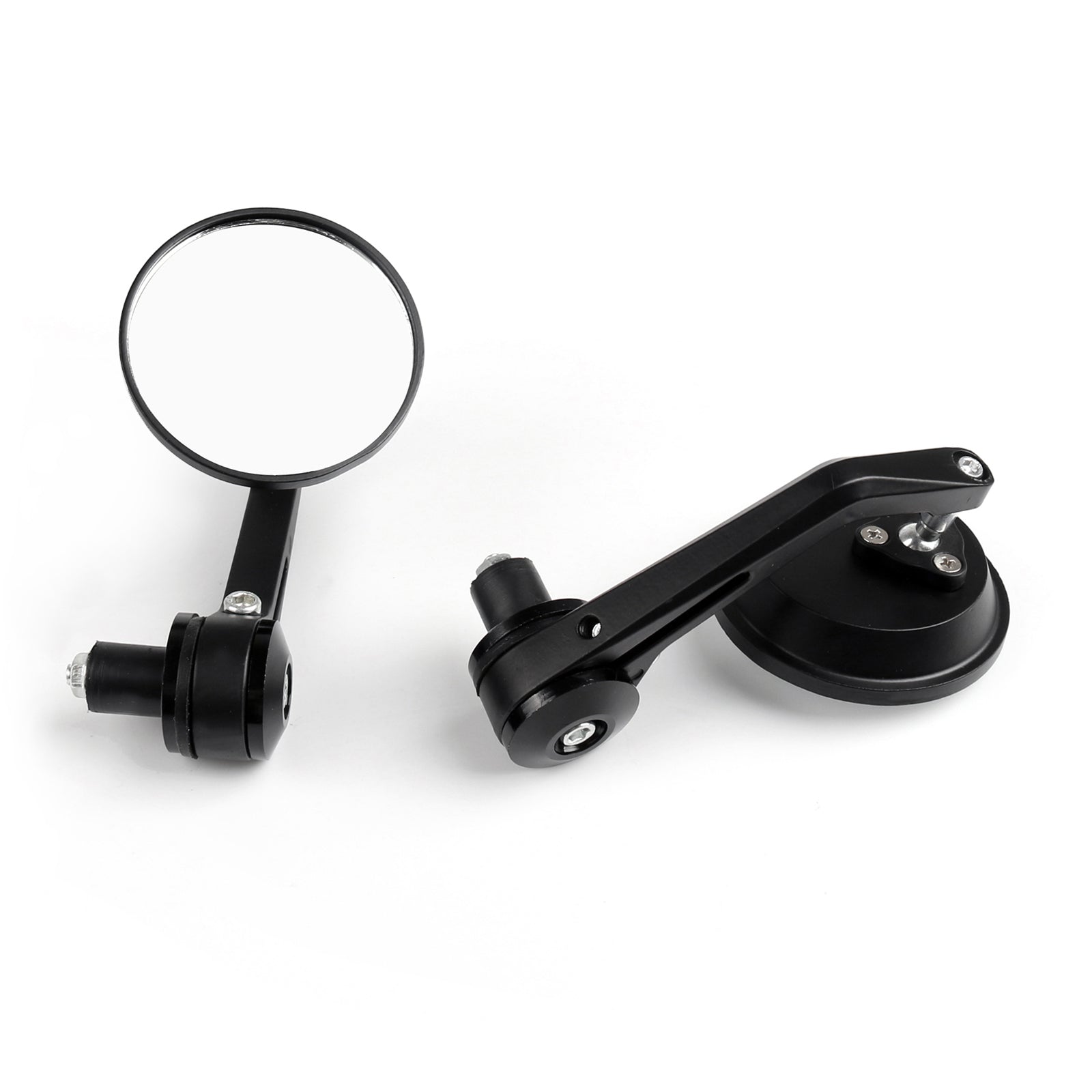 1 par CNC motocicleta 3 espejo lateral redondo 7/8 extremo del manillar para Cafe Racer genérico