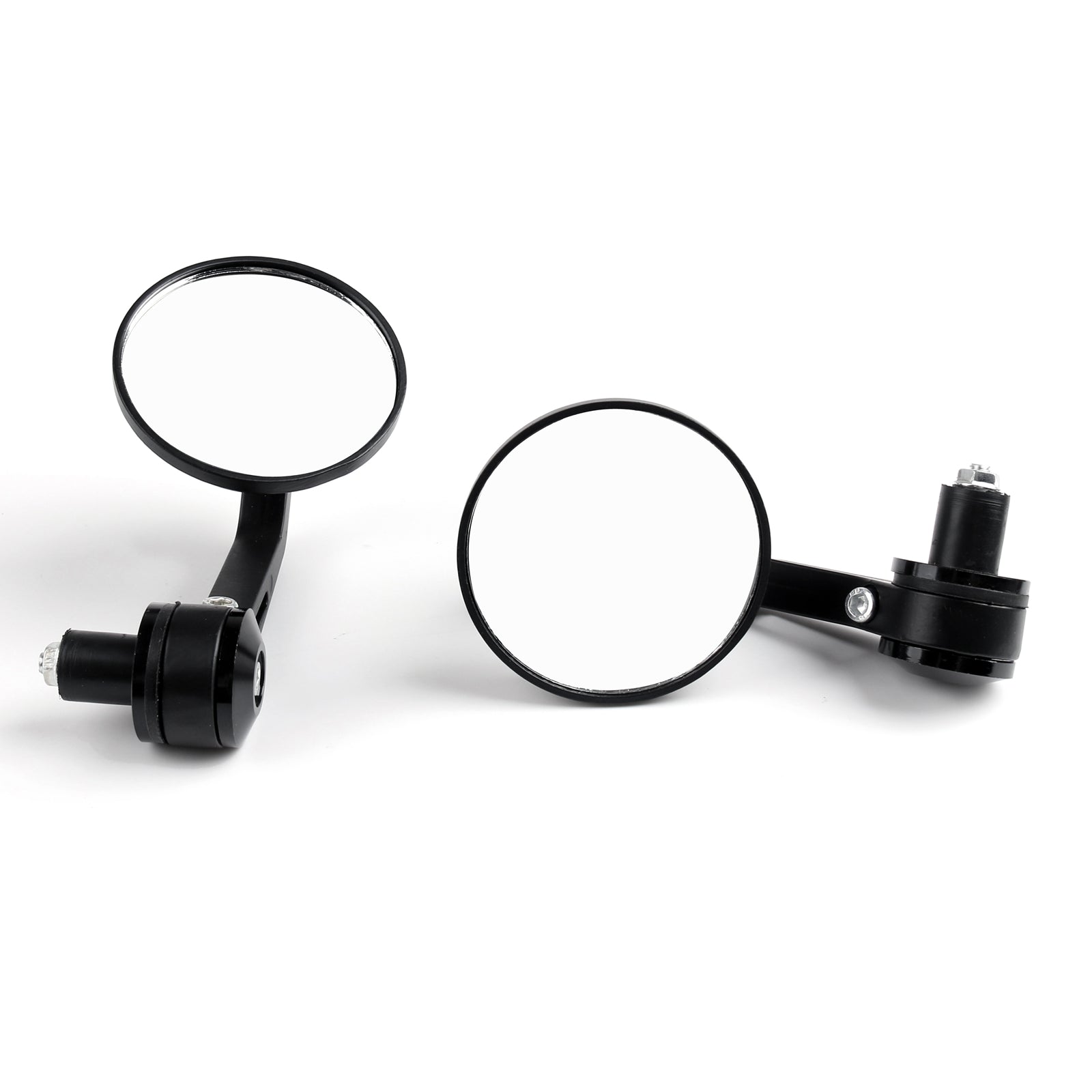 1 par CNC motocicleta 3 espejo lateral redondo 7/8 extremo del manillar para Cafe Racer genérico
