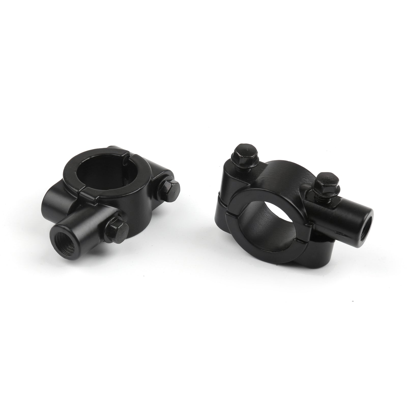 Adattatore morsetto staffa specchietto retrovisore filettatura 10MM per manubrio moto 7/8 nero generico