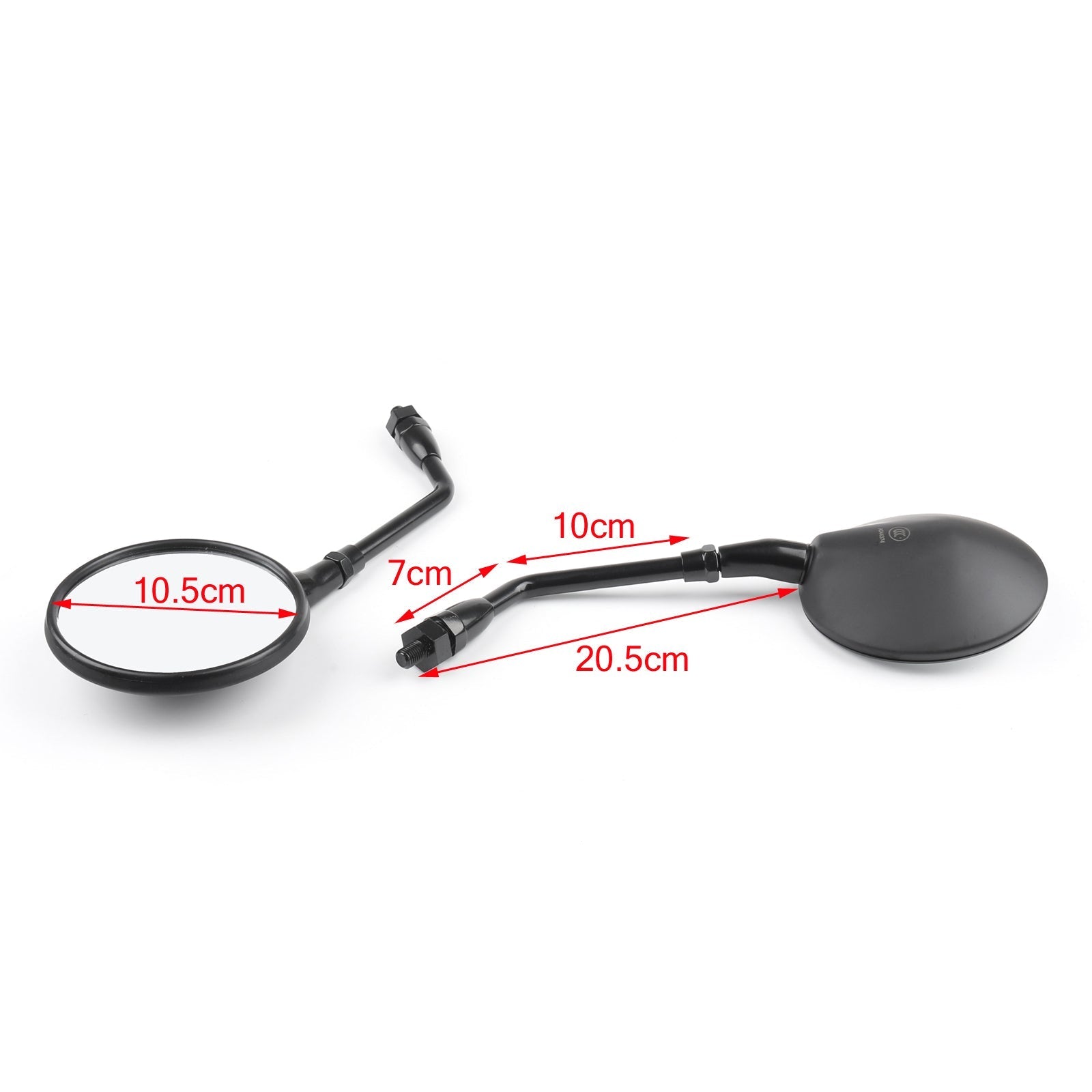 1 coppia di specchi per motociclisti laterali per Honda CB400SS VT750 CBF500 04-05 Generico