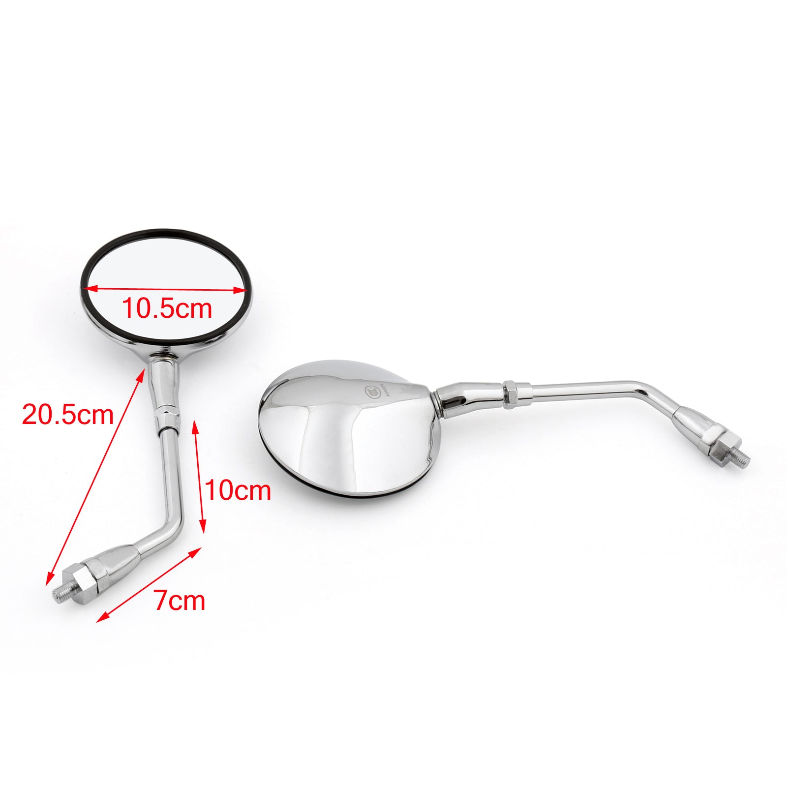 1 coppia di specchi per motociclisti laterali per Honda CB400SS VT750 CBF500 04-05 Generico