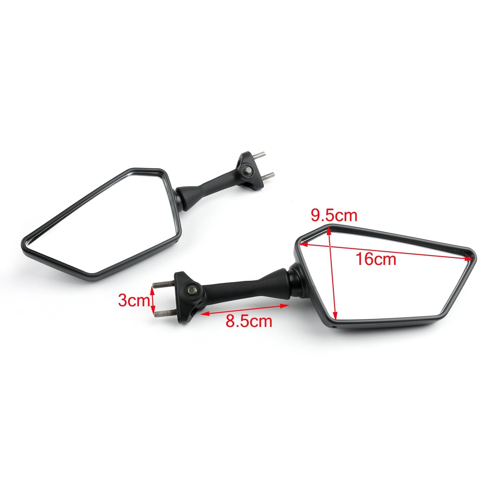 Rétroviseurs Noir Gauche Droite Pour KAWASAKI NINJA 250R EX250 2008-2013 Générique