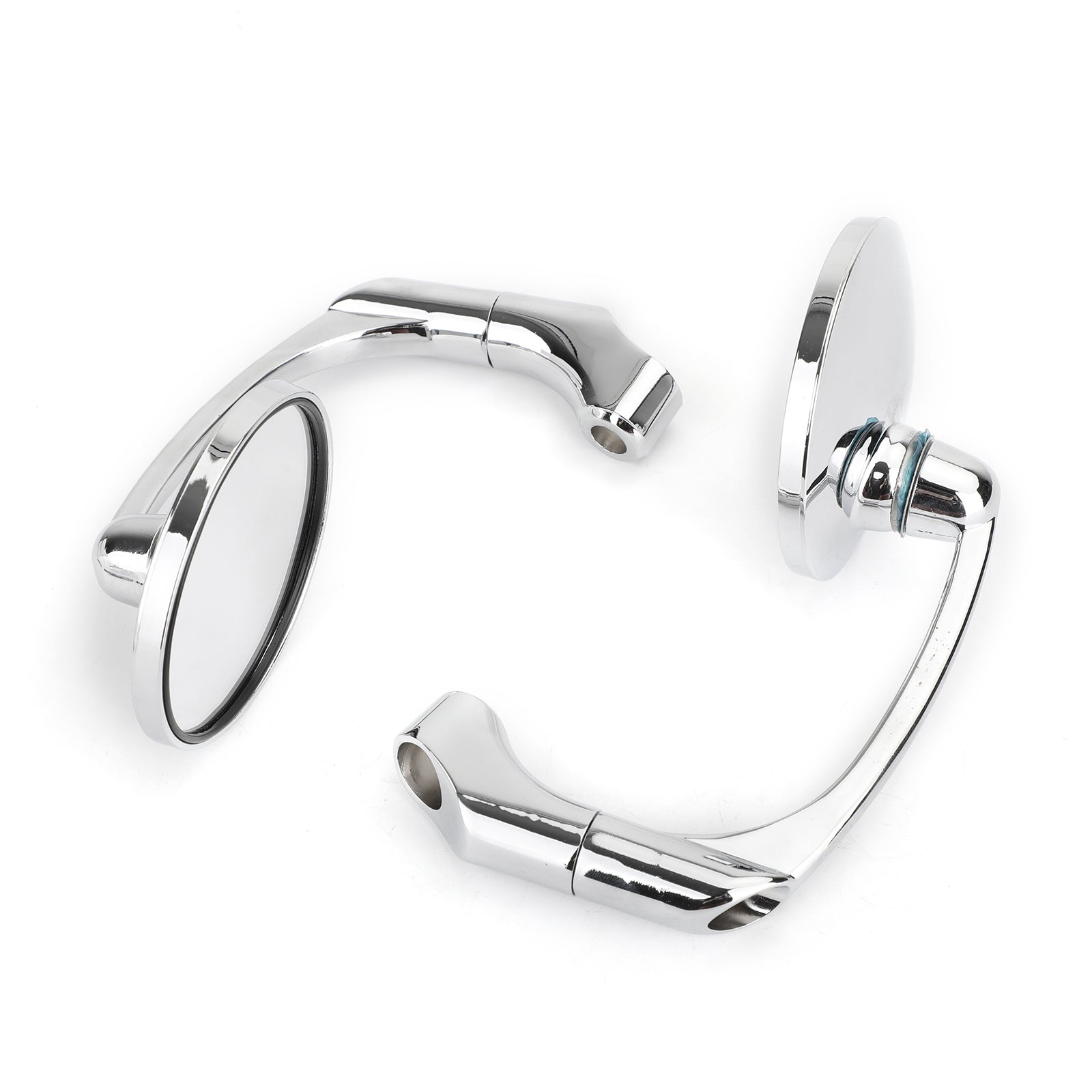 Para M8 M10 Retro L-Bar Round M10 M10 M10 Widoków dla Cafe Racer Bobber Custom Motorcycle Generic