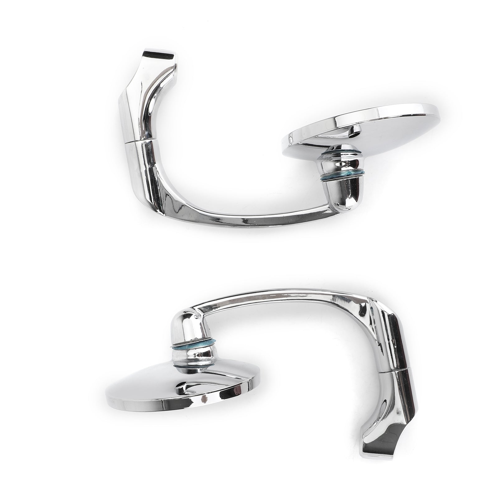 Para M8 M10 Retro L-Bar Round M10 M10 M10 Widoków dla Cafe Racer Bobber Custom Motorcycle Generic