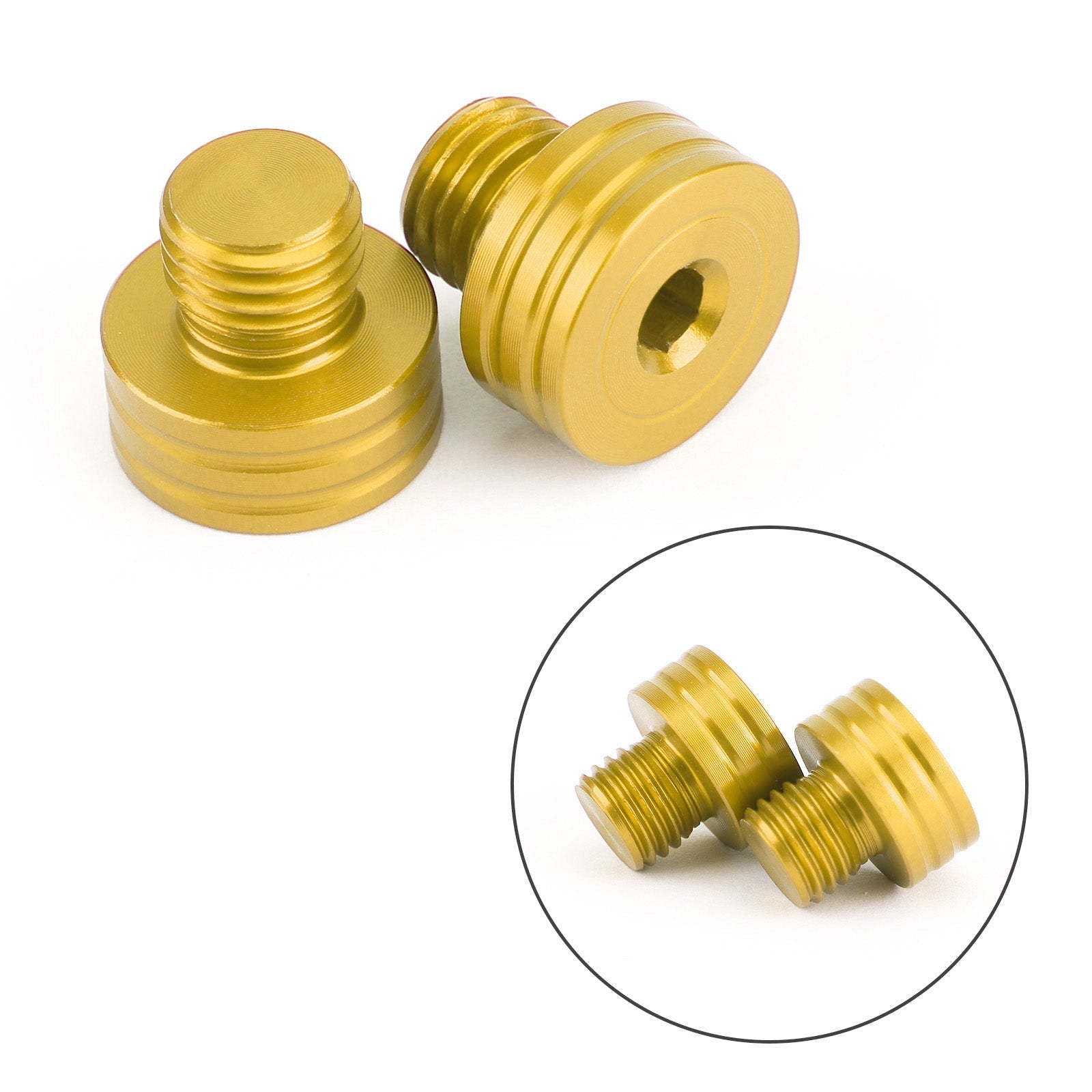 Śruby zacięcia ruchu lustra M10x1.25 mm dla Suzuki GSR400 DL650 SV650 GSX-S750 1000 Generic