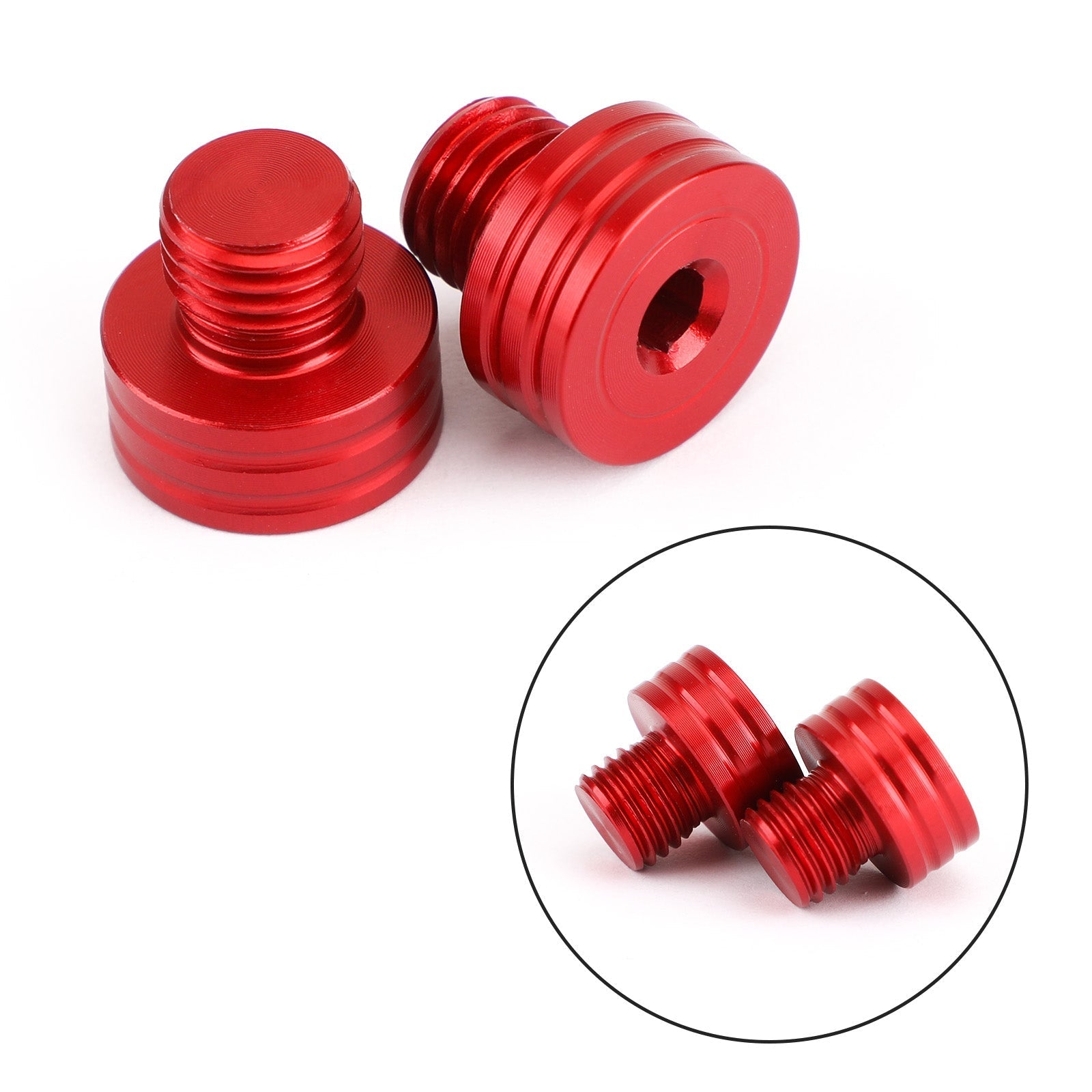 Śruby zacięcia ruchu lustra M10x1.25 mm dla Suzuki GSR400 DL650 SV650 GSX-S750 1000 Generic