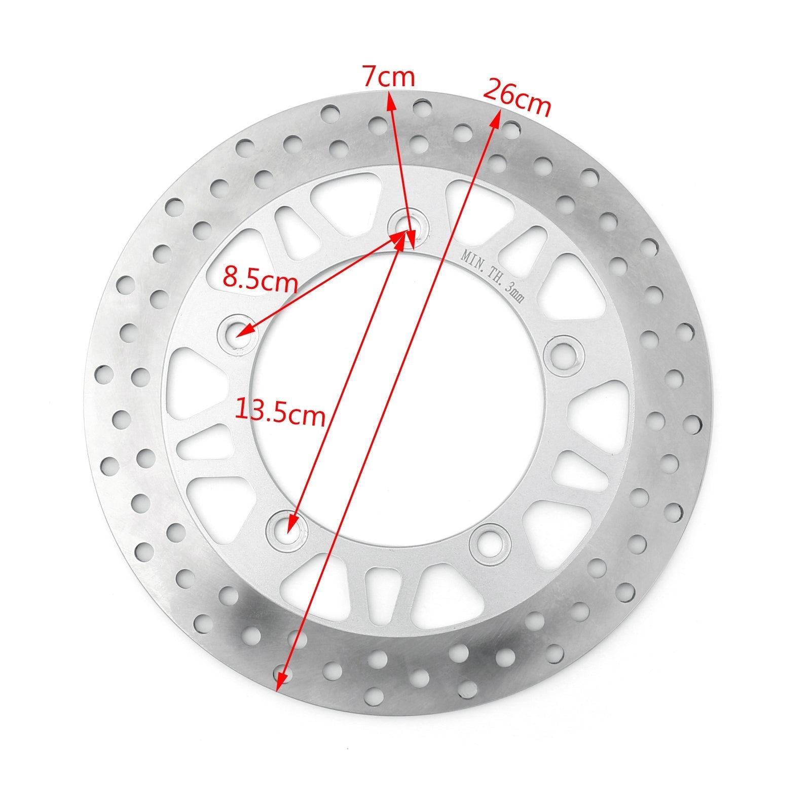 Rotor de disco de freno delantero para Suzuki AN250 M/S AN400 K3-K7/ZK7/K8/K9 AN650 AK4/K4 genérico